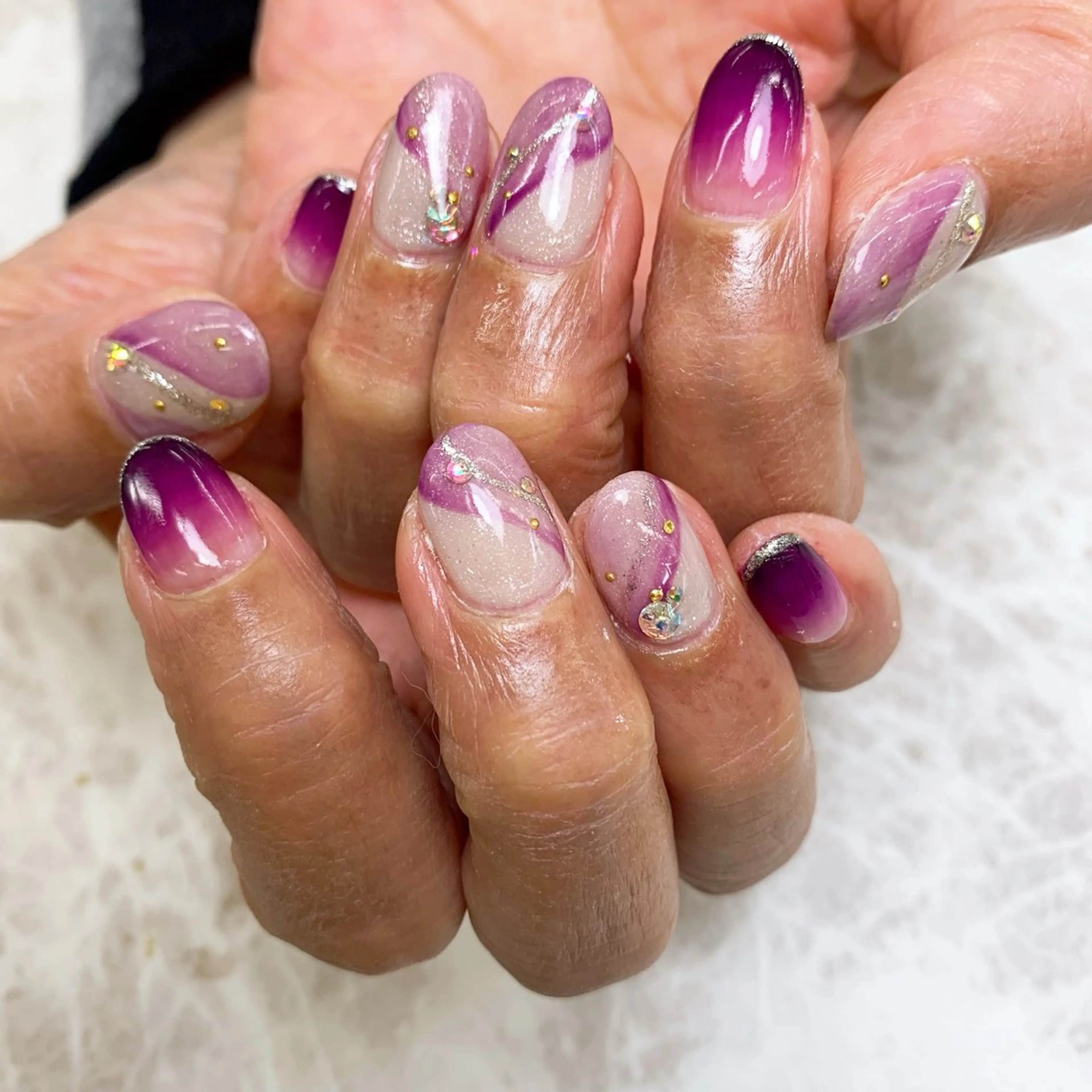 ネイル ハンドネイル ⭐︎休業中の練習⭐︎ JNA認定講師髙橋のネイルデザイン