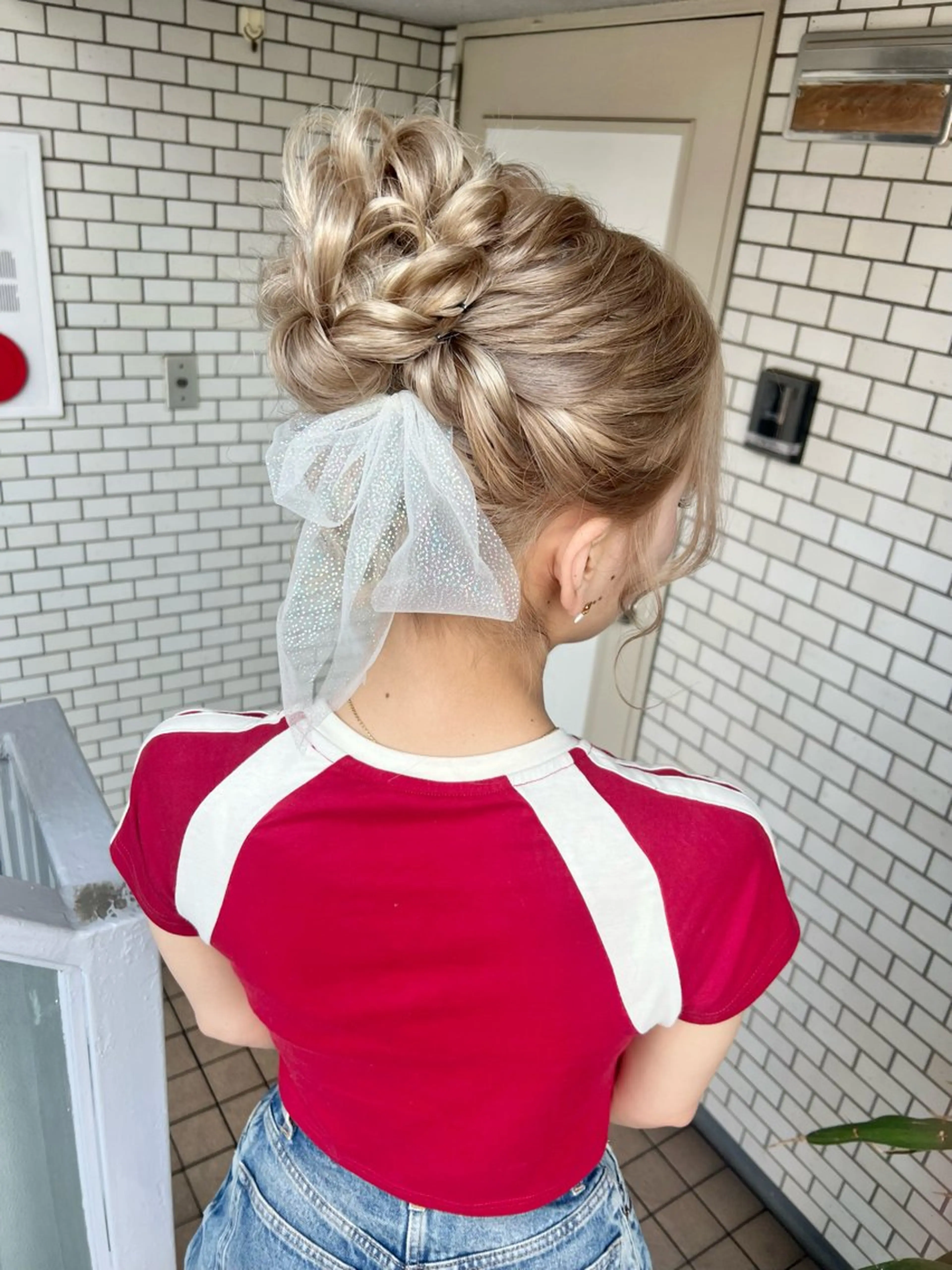 ヘアアレンジ お団子ヘア ヘアセット 大人可愛いヘアメイク 💋🧚‍♀️しずかのヘアスタイル