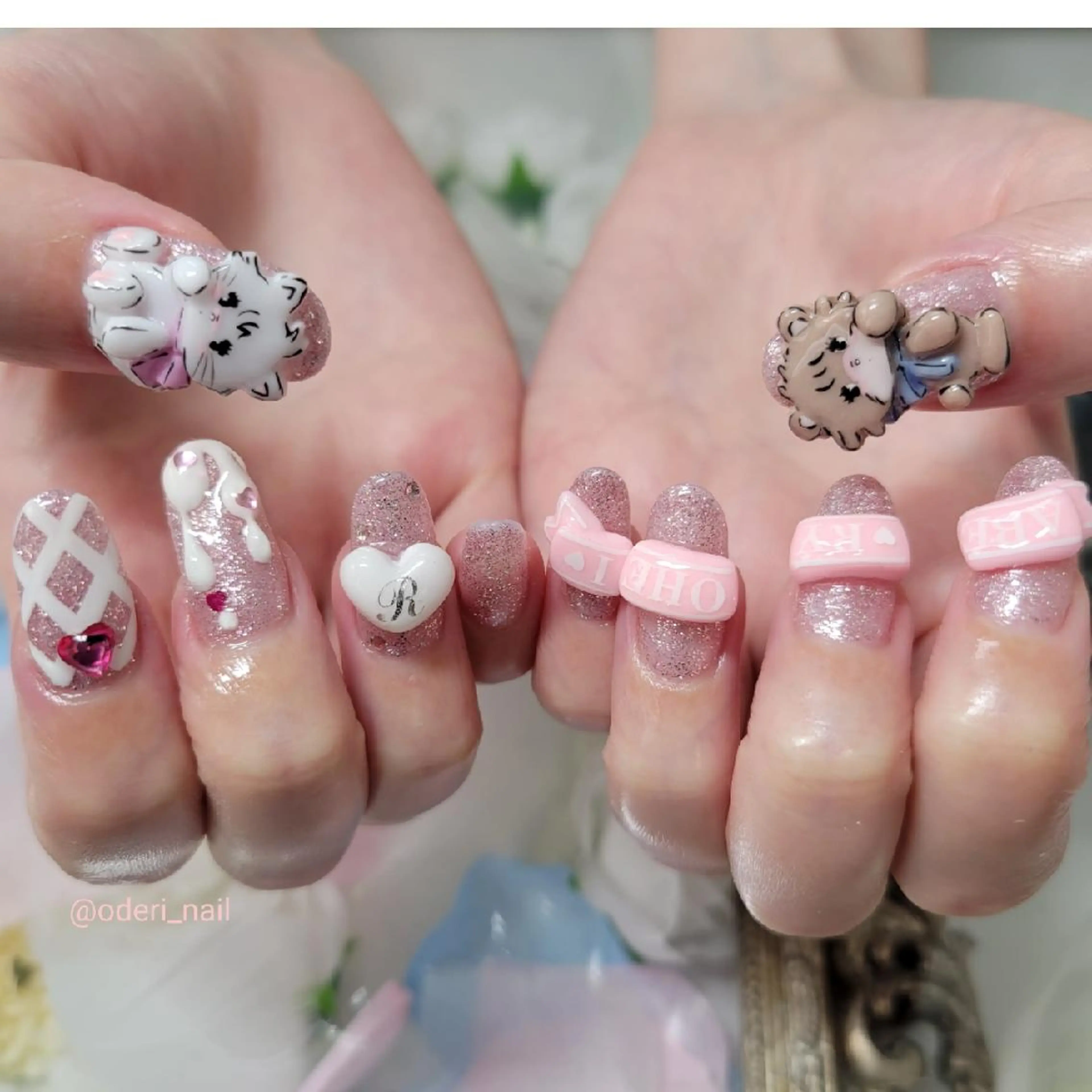 ネイル アートネイル ジェルネイル おで@ oderi_nailのネイルデザイン
