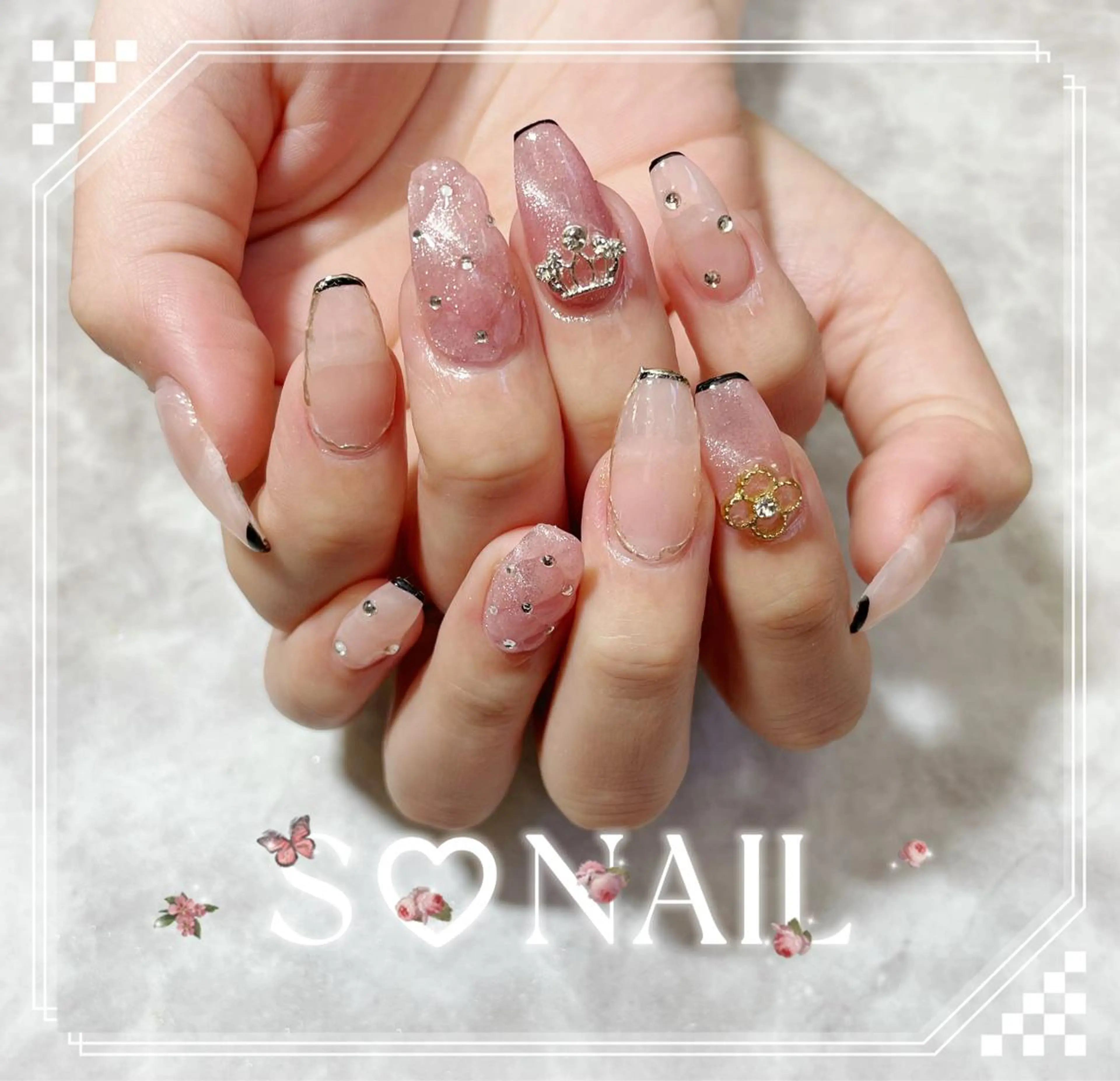 ネイル 持ち込み ハンドネイル S♡NAIL所属・S.NAIL Suuのネイルデザイン