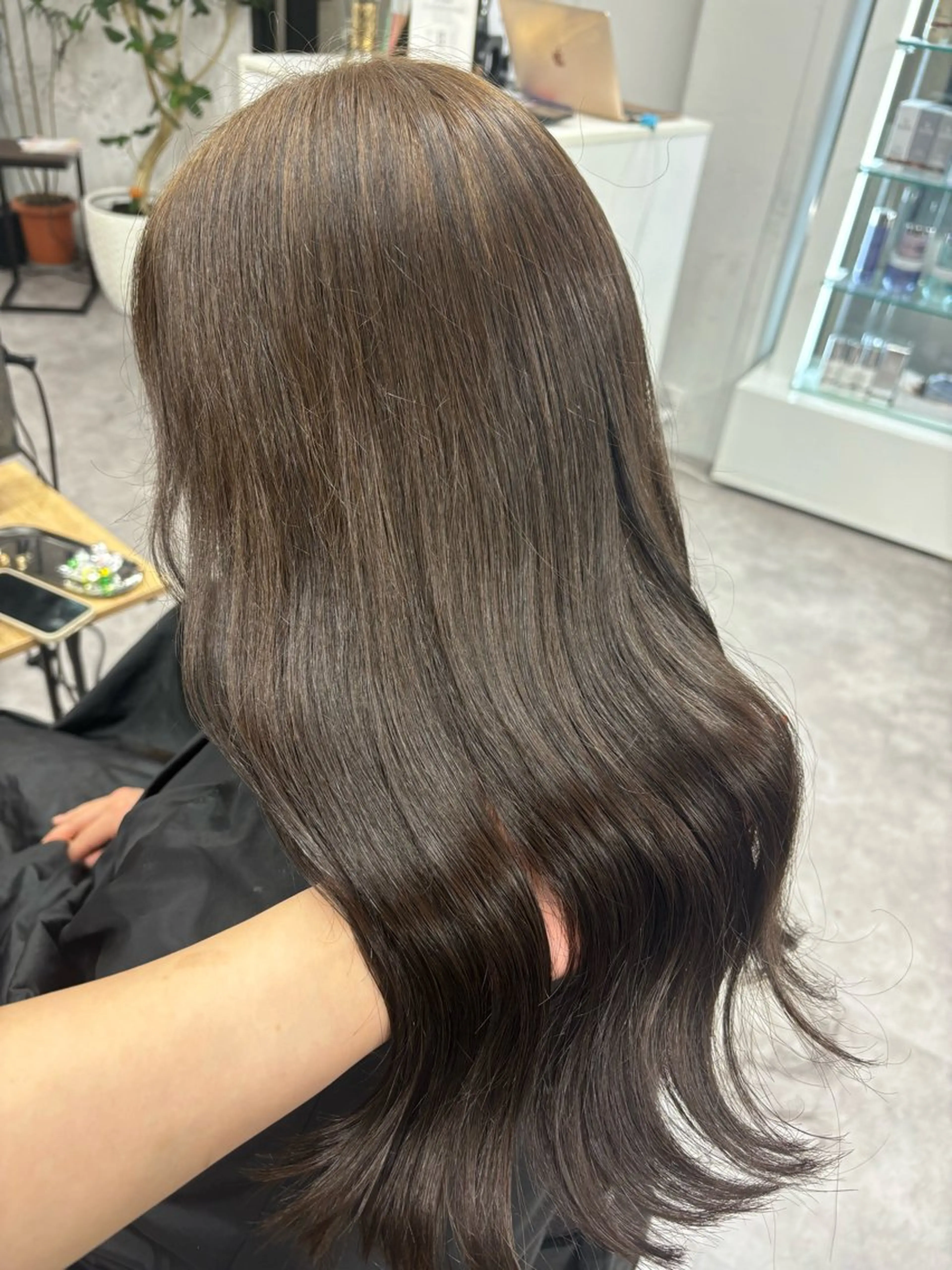 ミディアム カラー ハイトーン/ダブル カラー/akihoのヘアスタイル