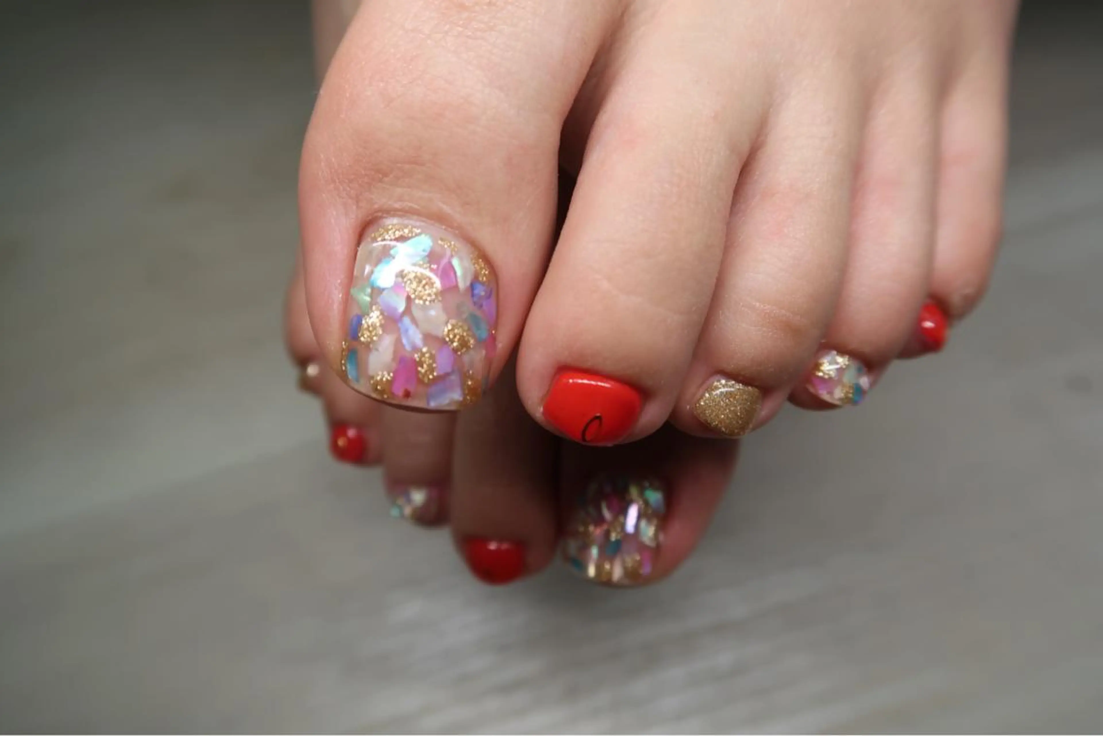 ネイル フットネイル Fielia momoのネイルデザイン