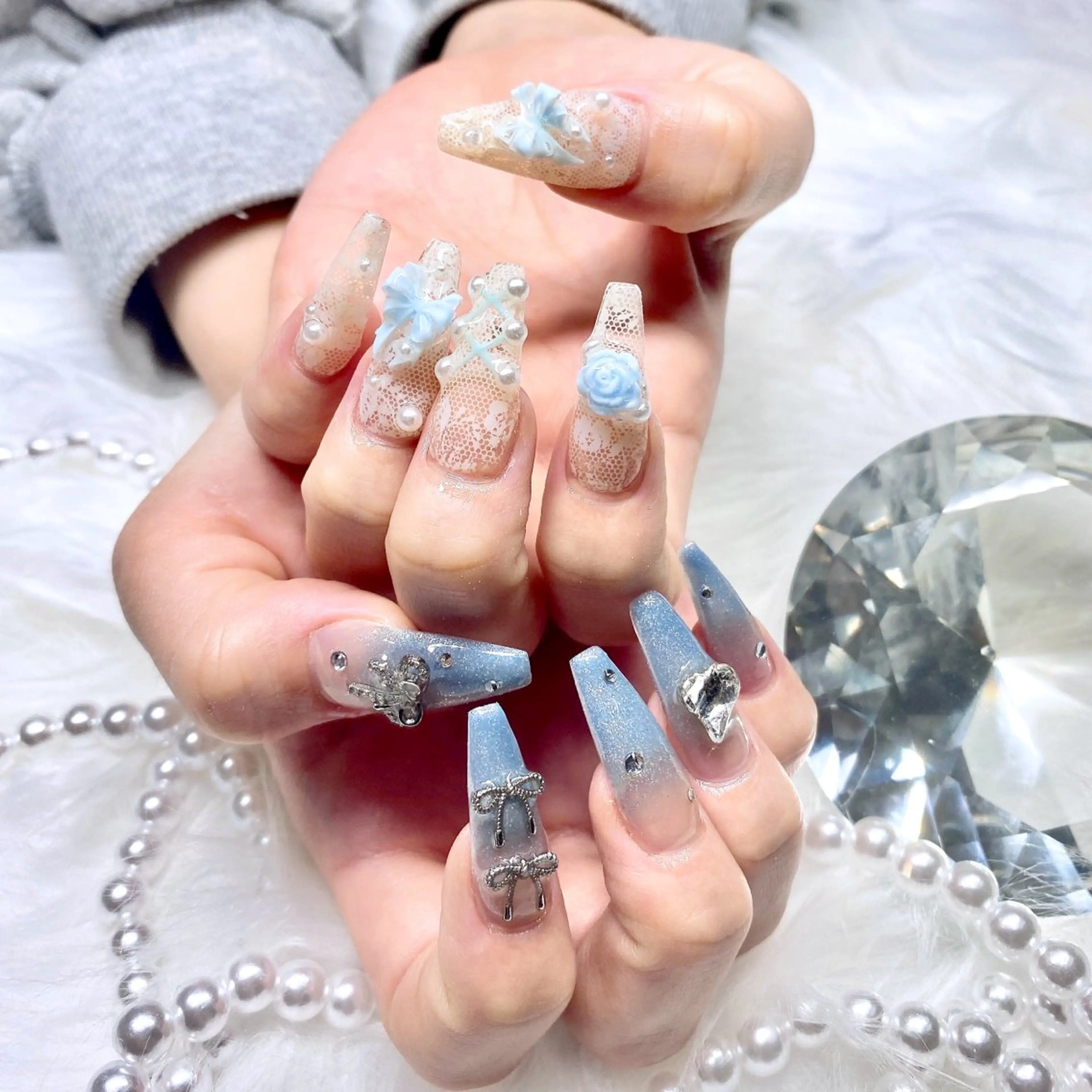 ネイル ハンドネイル Vesper所属・ayaka ギャルネイル🎀のネイルデザイン