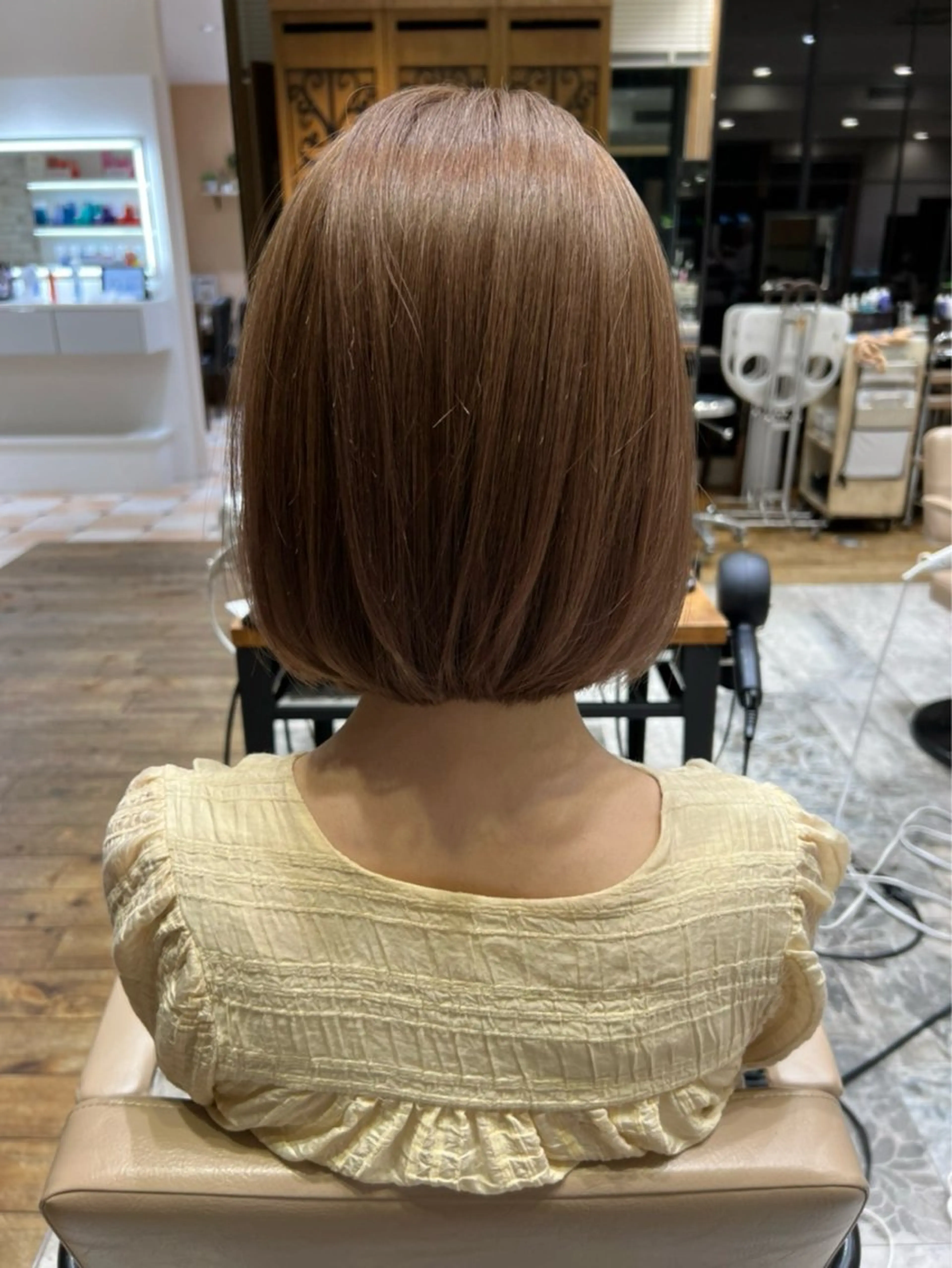 ショート カラー 切りっぱなしボブ ボブ 必ず似合わせます/ レイヤー/石戸谷海斗のヘアスタイル