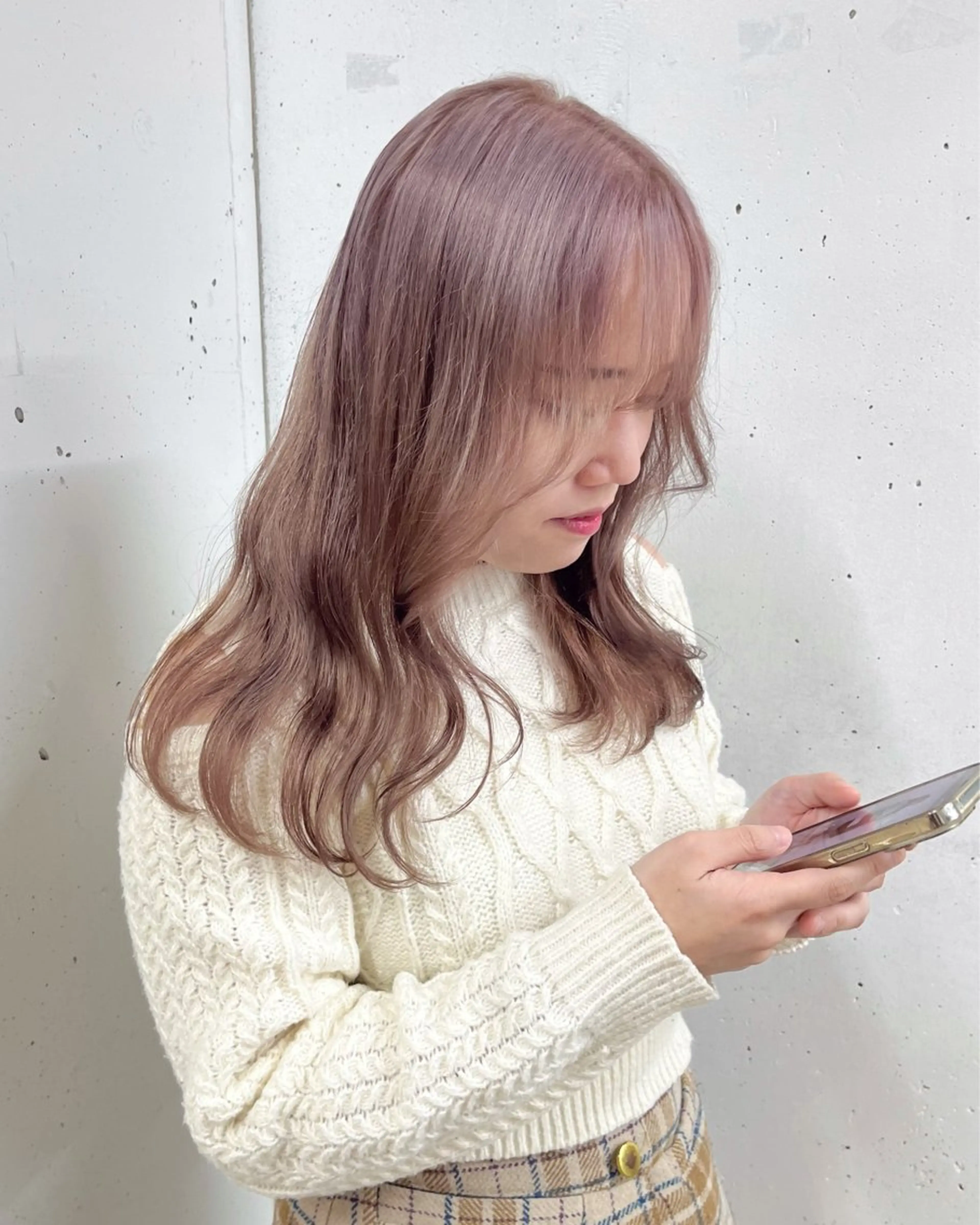 セミロング カラー ブリーチ ヘアカラー 🎀taro ブリーチなしカラーのヘアスタイル