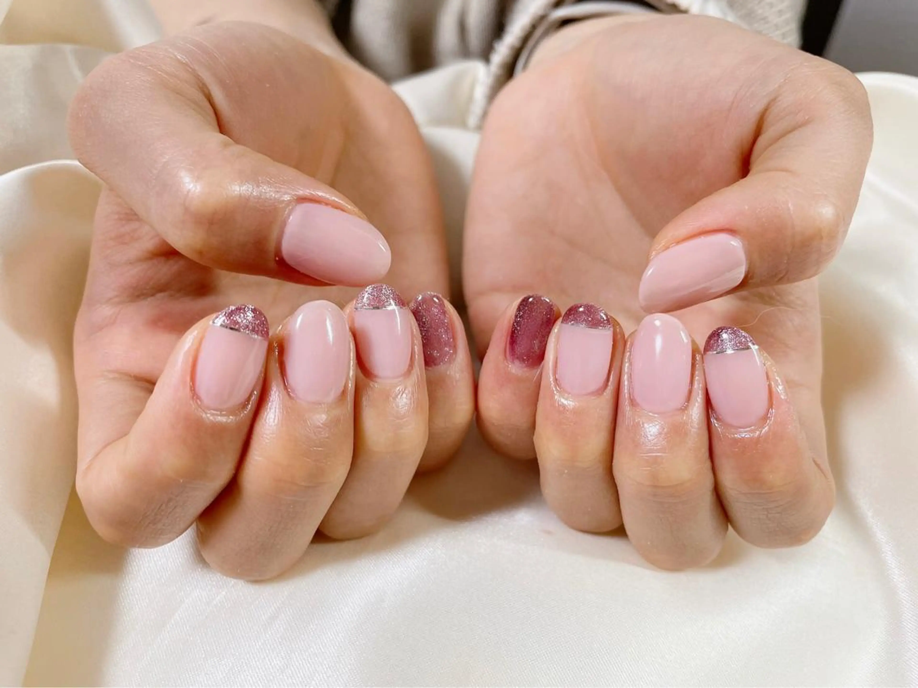 ネイル キラキラネイル マグネットネイル ハンドネイル kiki nail 二子玉川のネイルデザイン