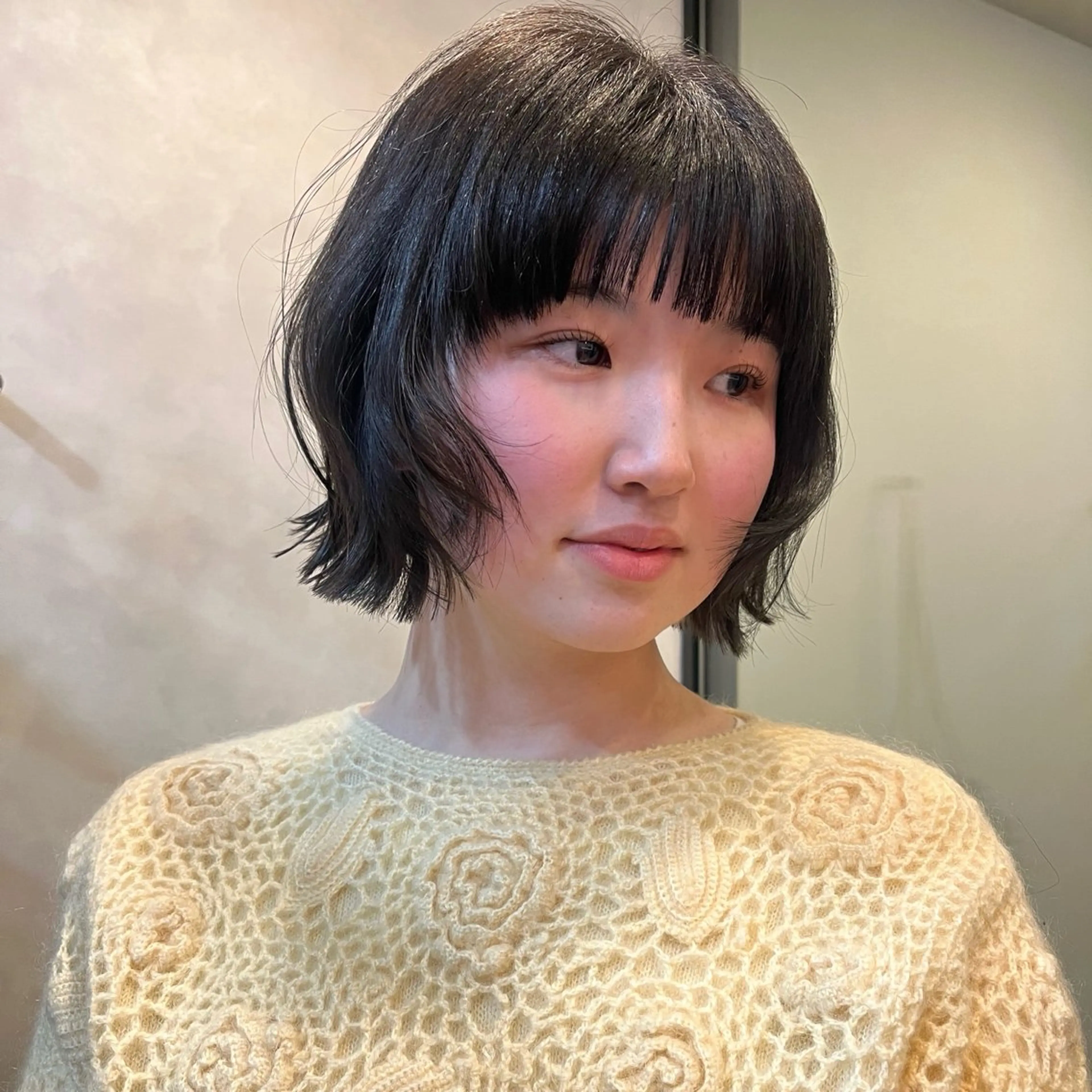 ショート レイヤー/暖色/ 髪質改善/永礼芳果のヘアスタイル