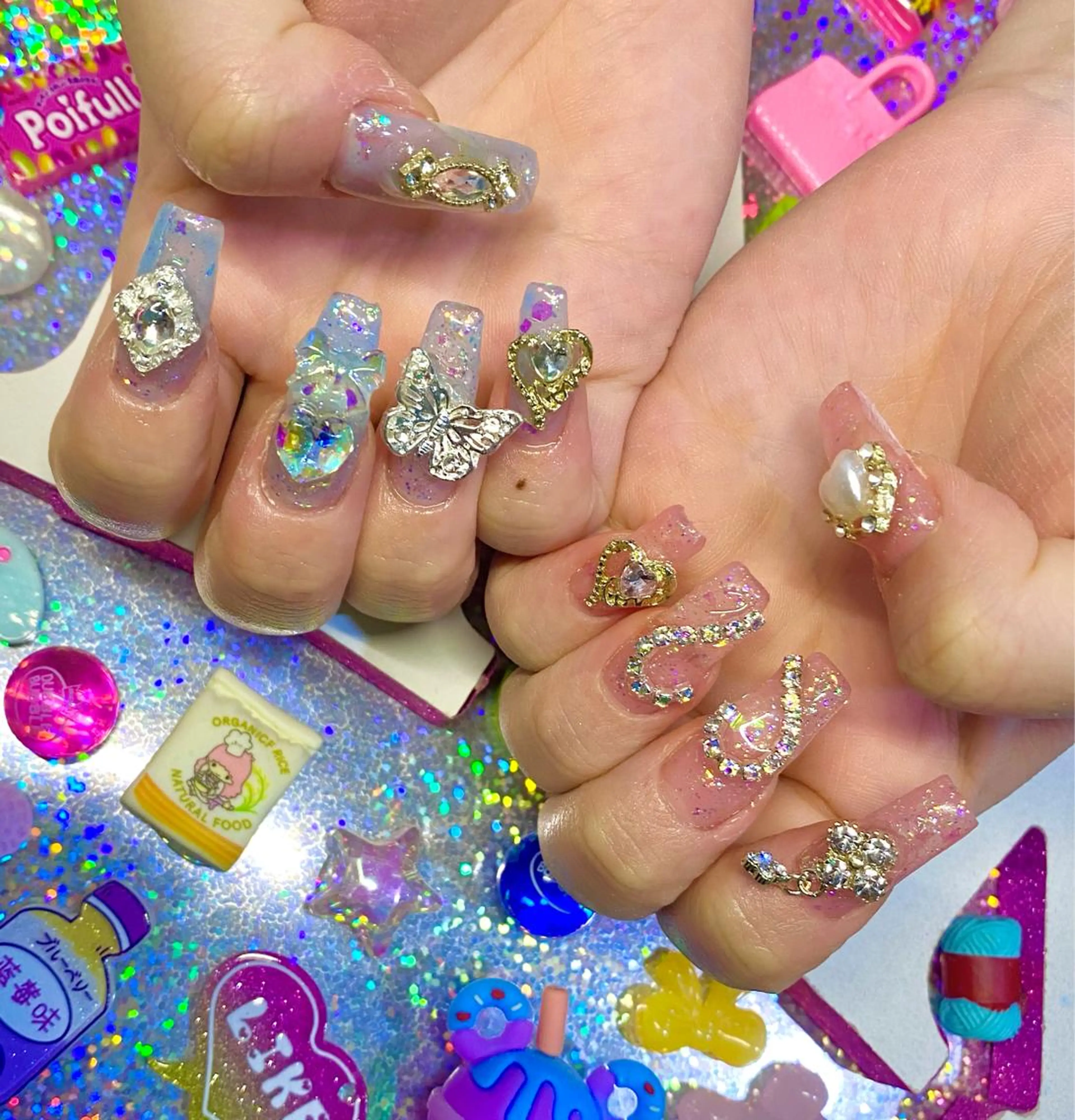 ネイル アートネイル クリアネイル ジェルネイル ニュアンスネイル オフィスネイル 8appy YUKITIN.Bのネイルデザイン