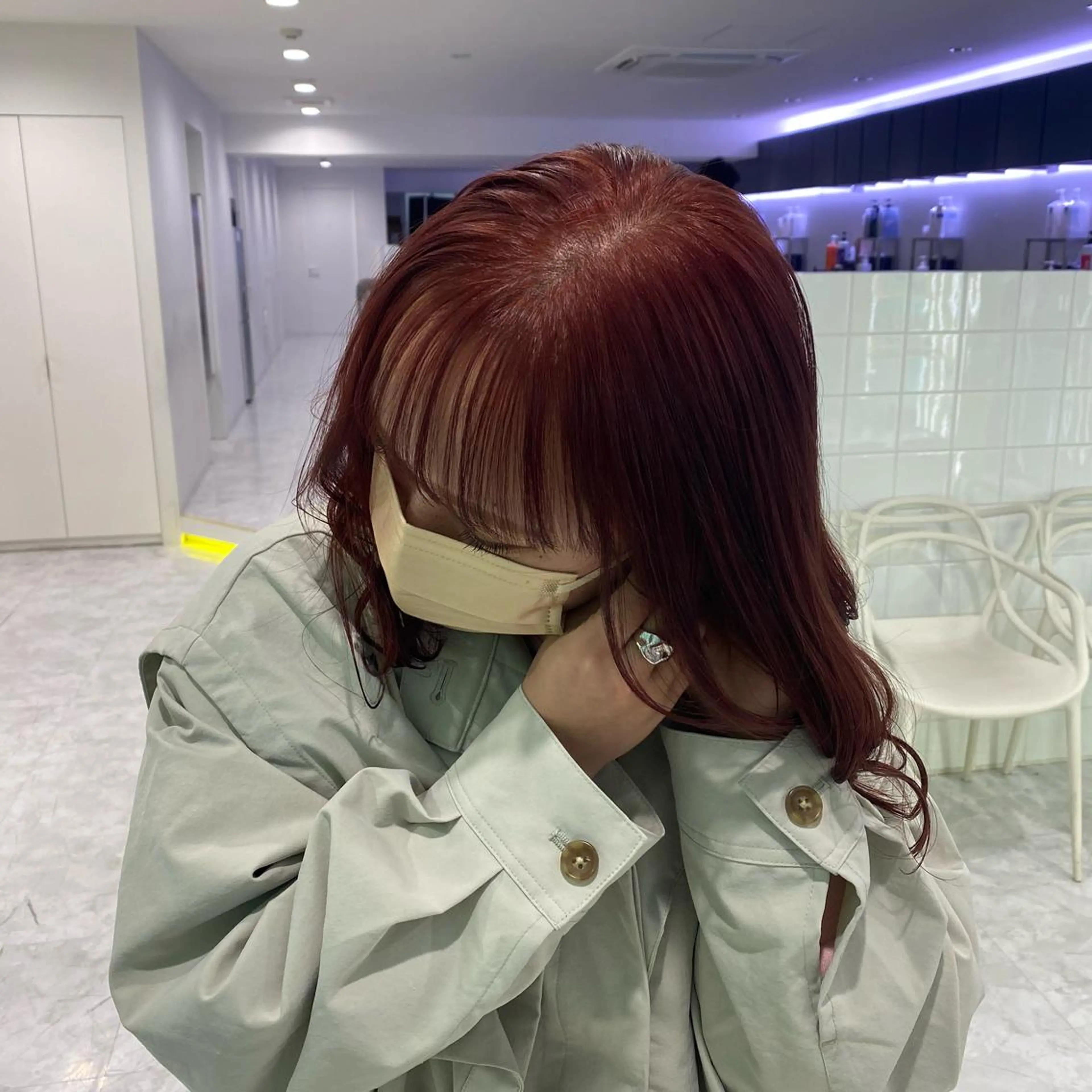 セミロング カラー ヘアアレンジ GOTODAY shair salon 横浜mare店所属・透明感抜群カラー mai🍑♡のヘアスタイル