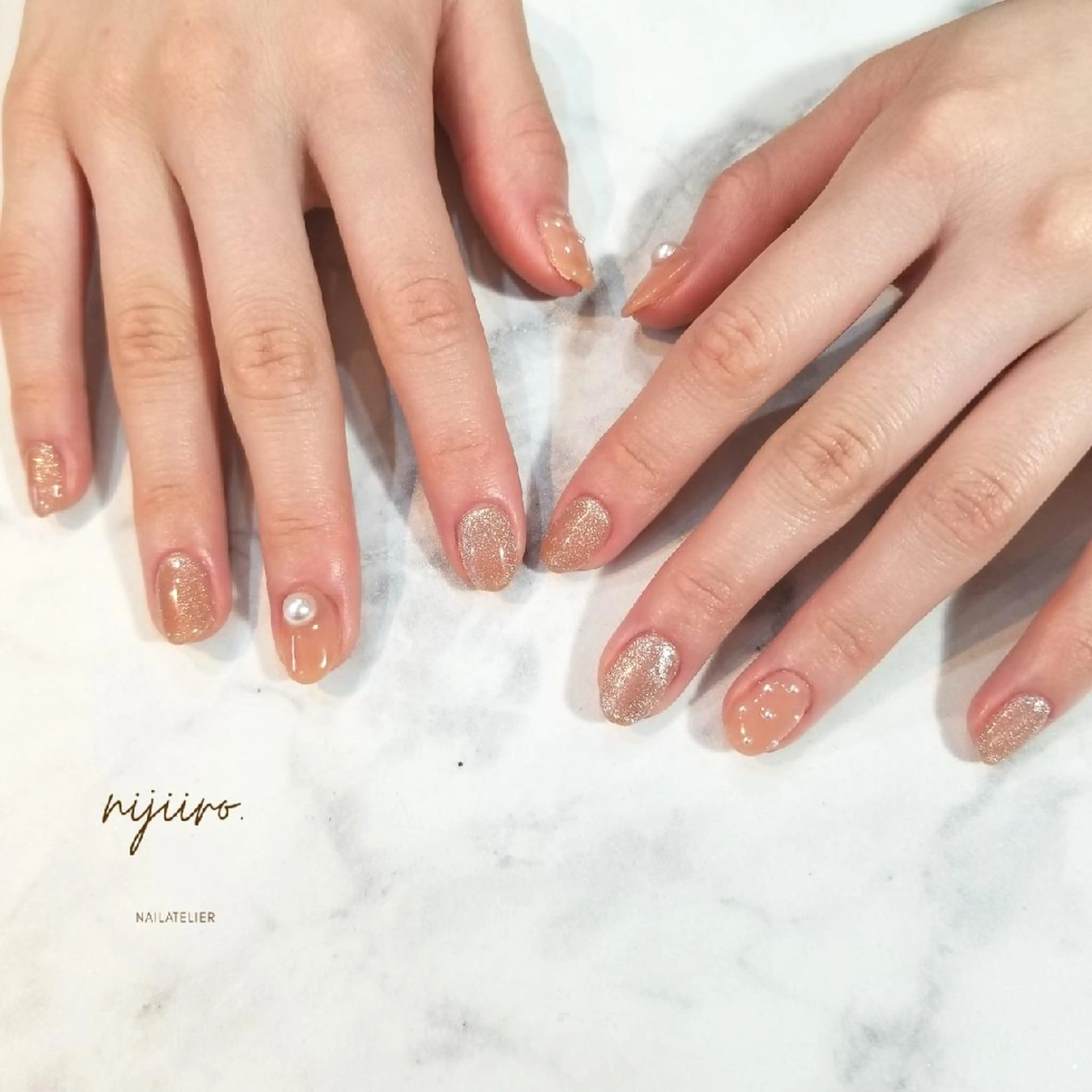 ネイル マグネットネイル ハンドネイル nailatelier nijiiro.所属・nijiiro🌈 サトウのネイルデザイン
