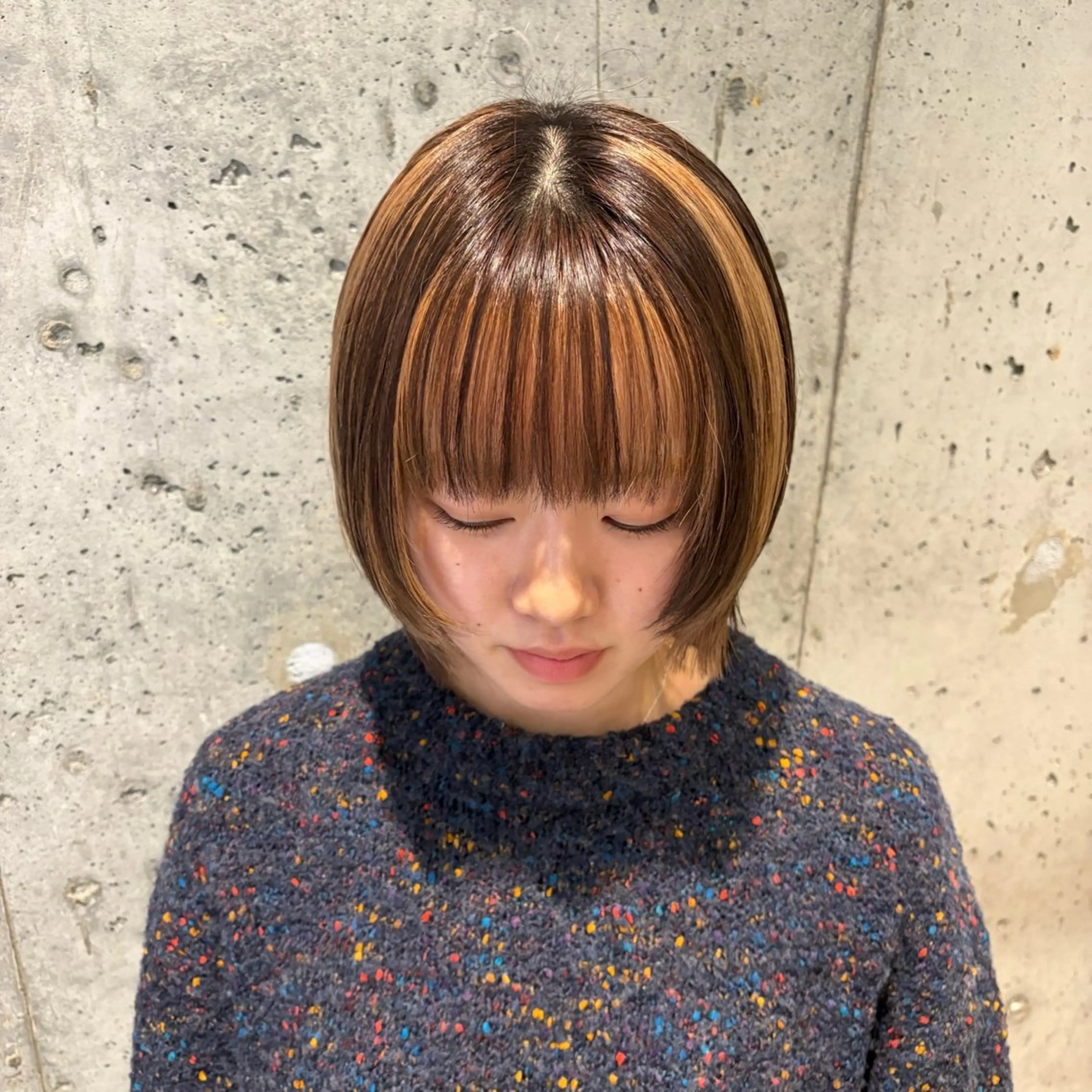 ショート カラー カット ヘアカラー トリートメント 🦖ミニボブ/ボブ /MOEKA🦕のヘアスタイル