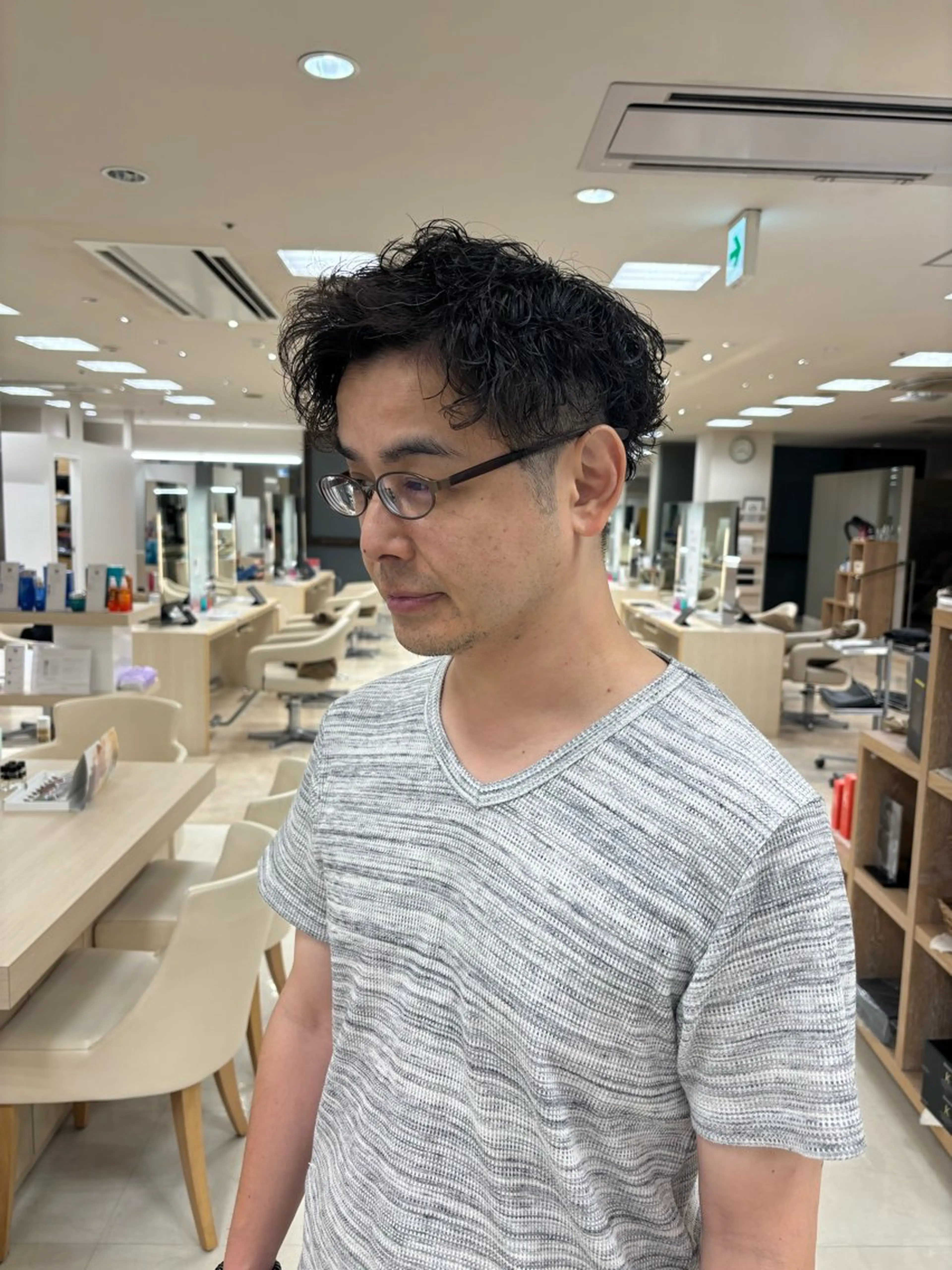 パーマ メンズ カット パーマ 湘南/メンズパーマ/ ハイライト/ユチカのヘアスタイル