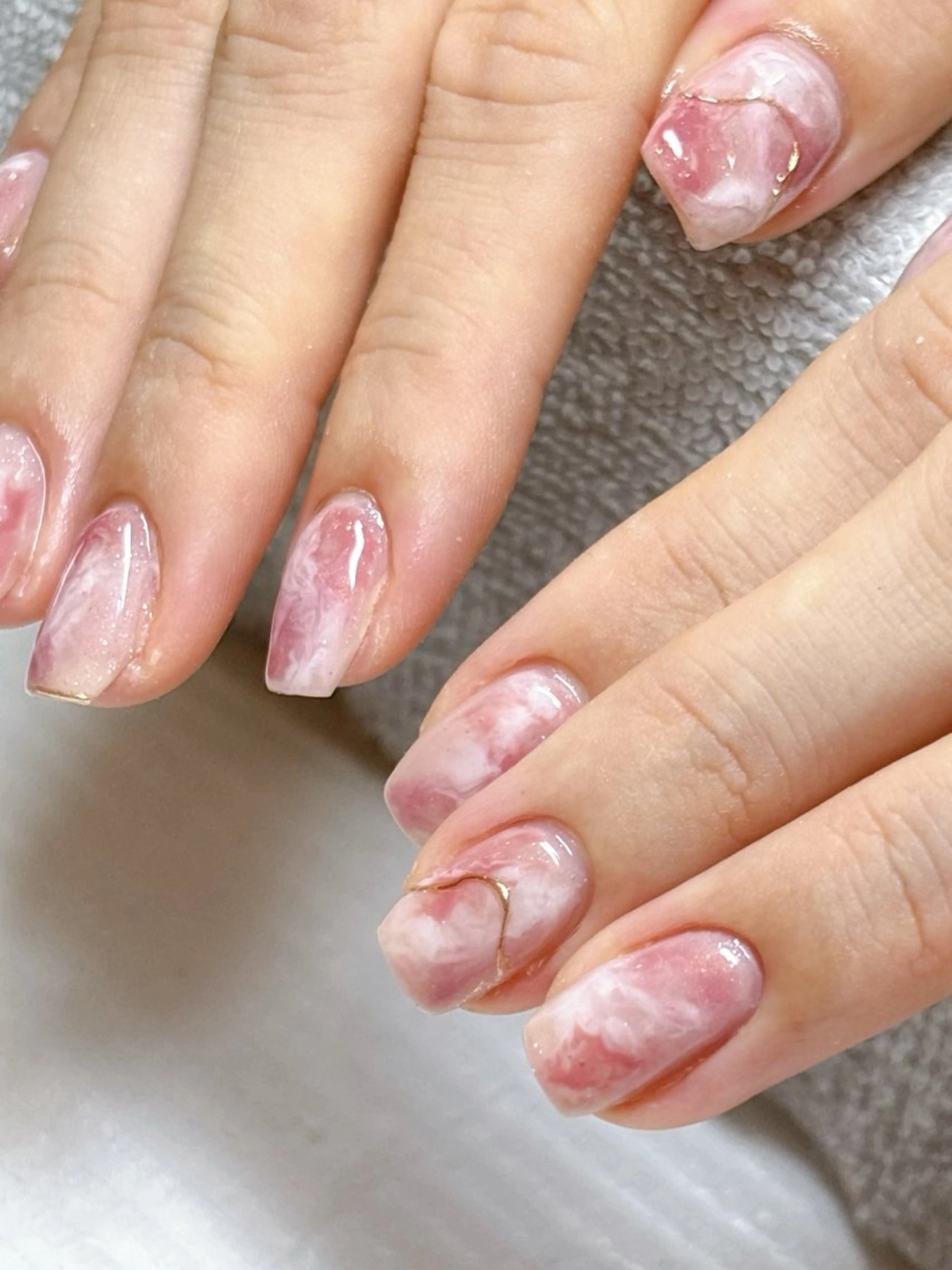 ネイル ジェルネイル 持ち込み ニュアンスネイル パラジェル 大澤 香奈子のネイルデザイン