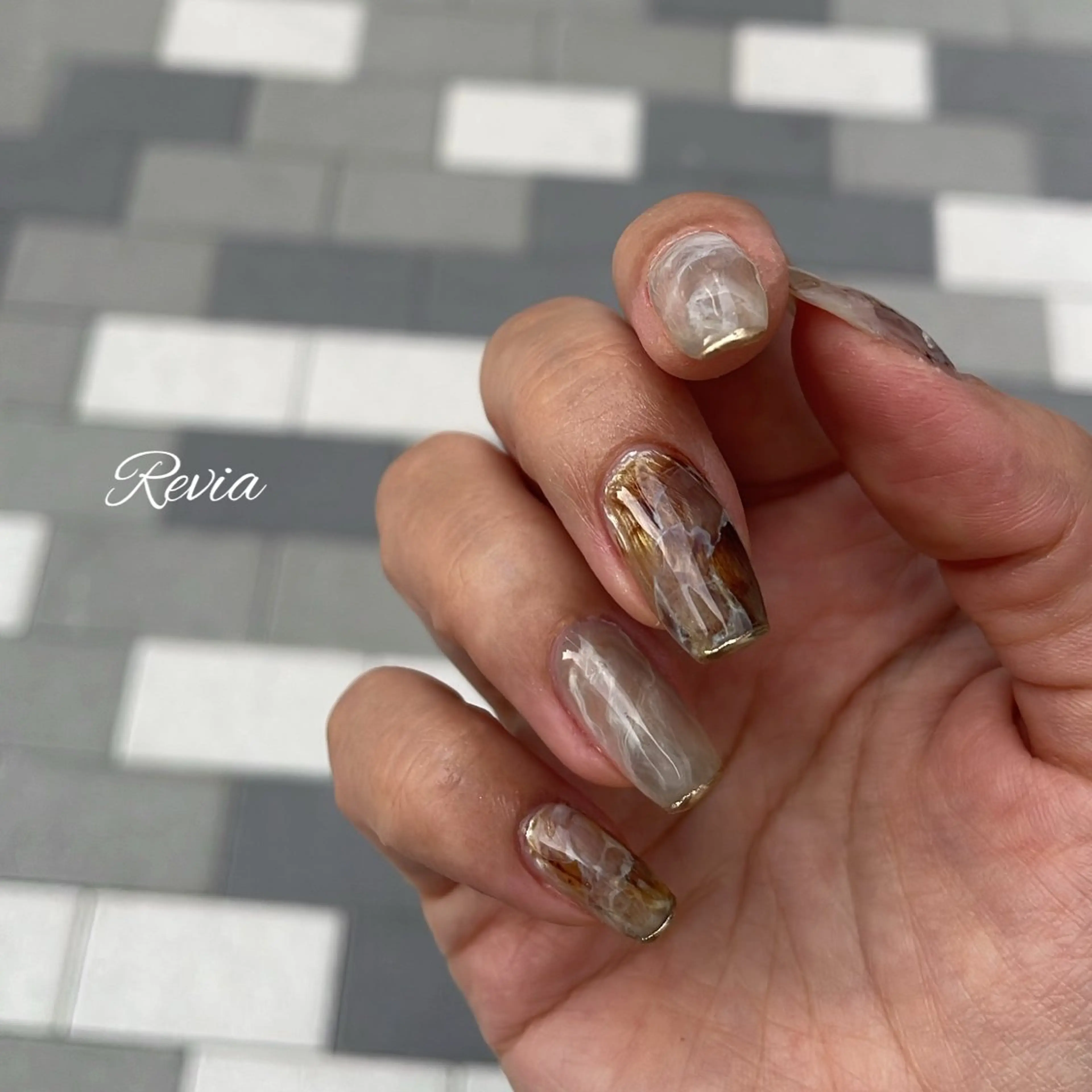 ネイル ハンドネイル revia所属・ERI Nailistのネイルデザイン