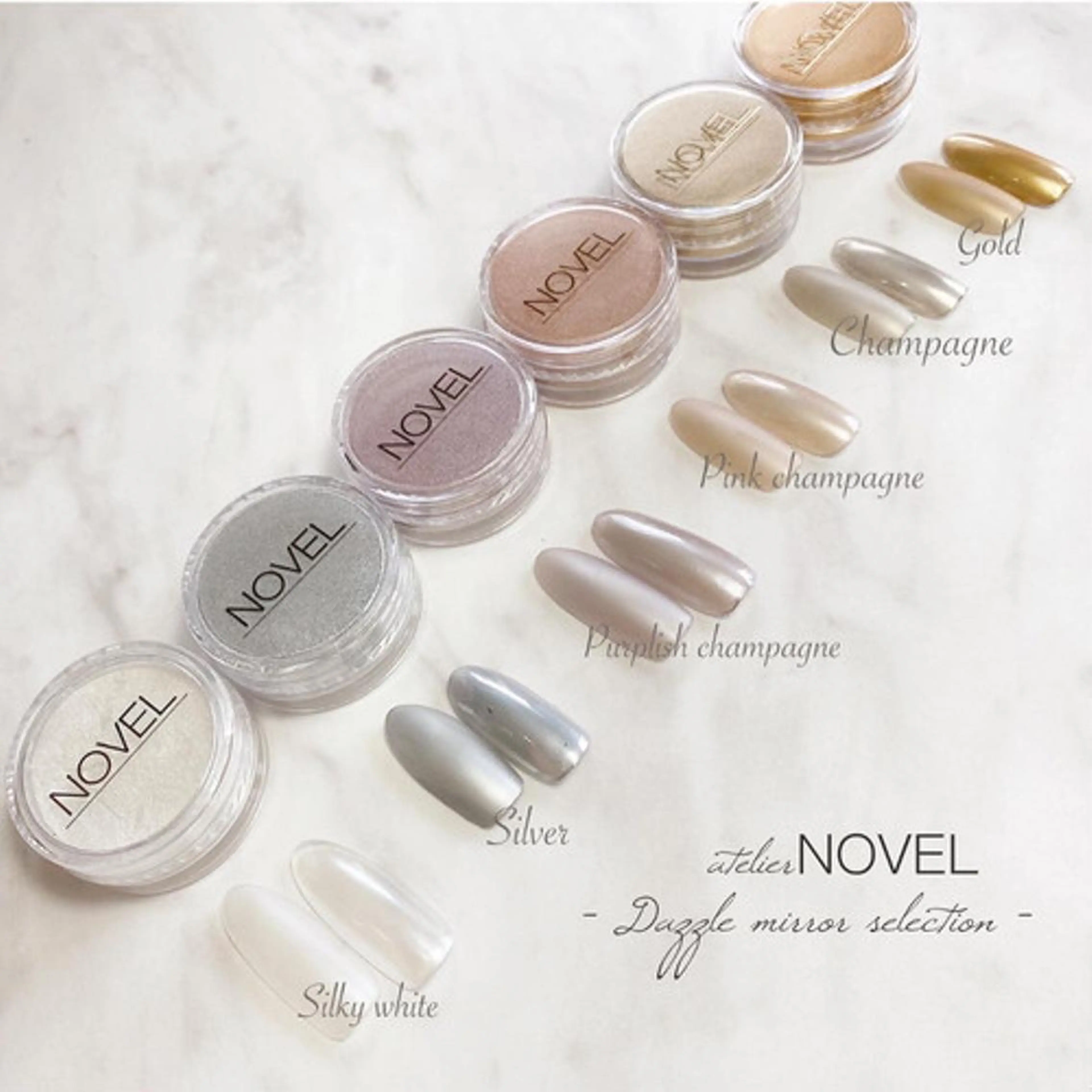 ネイル マットネイル ミラーネイル 奥園 良恵のネイルデザイン