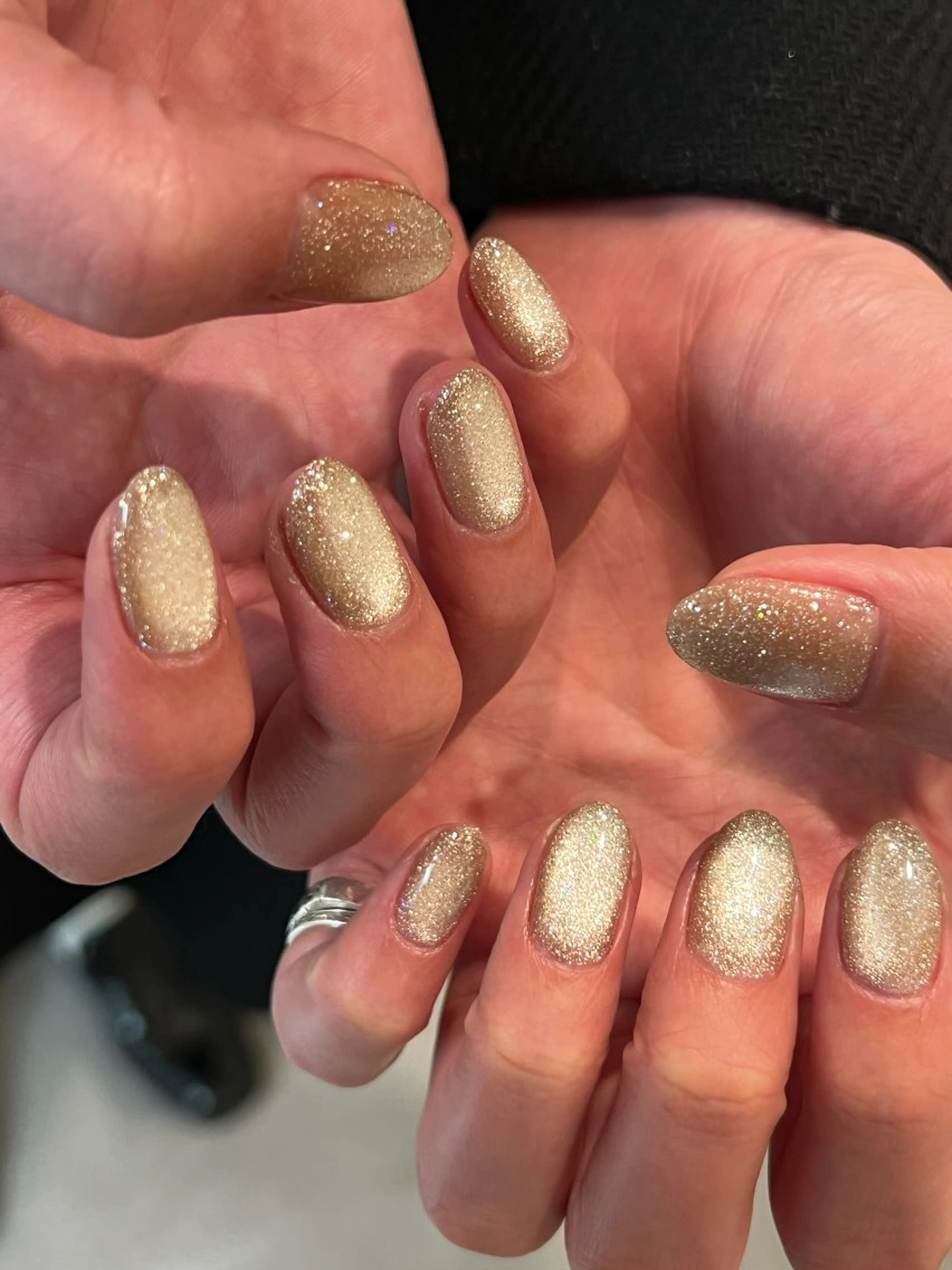 アクリル(スカルプチュア)長さ出し(1本〜5本まで)マグネット仕上げ(オフ有OK)※お色は選べます。の写真