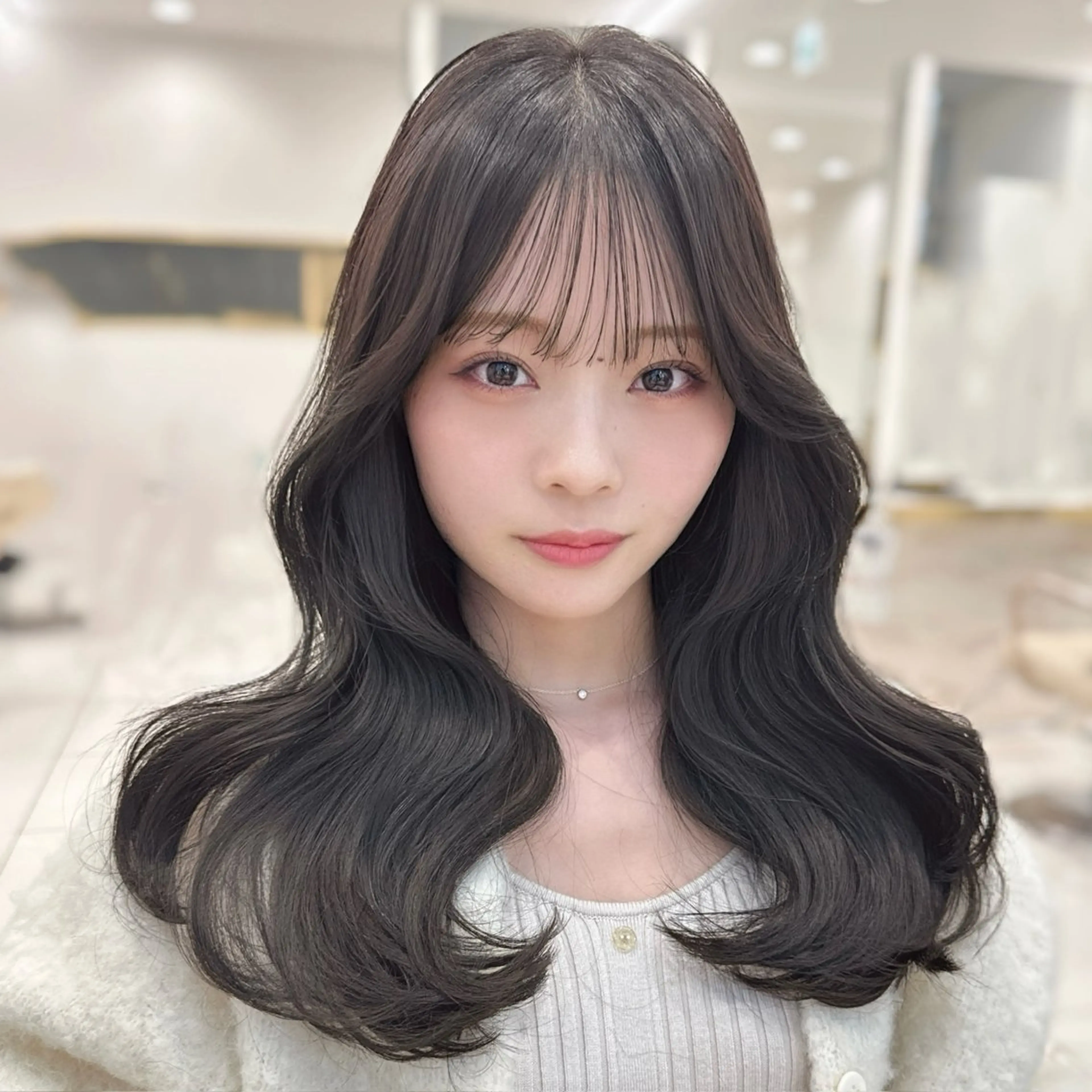 ロング 韓国顔まわり/前髪 /レイヤー/いつきのヘアスタイル