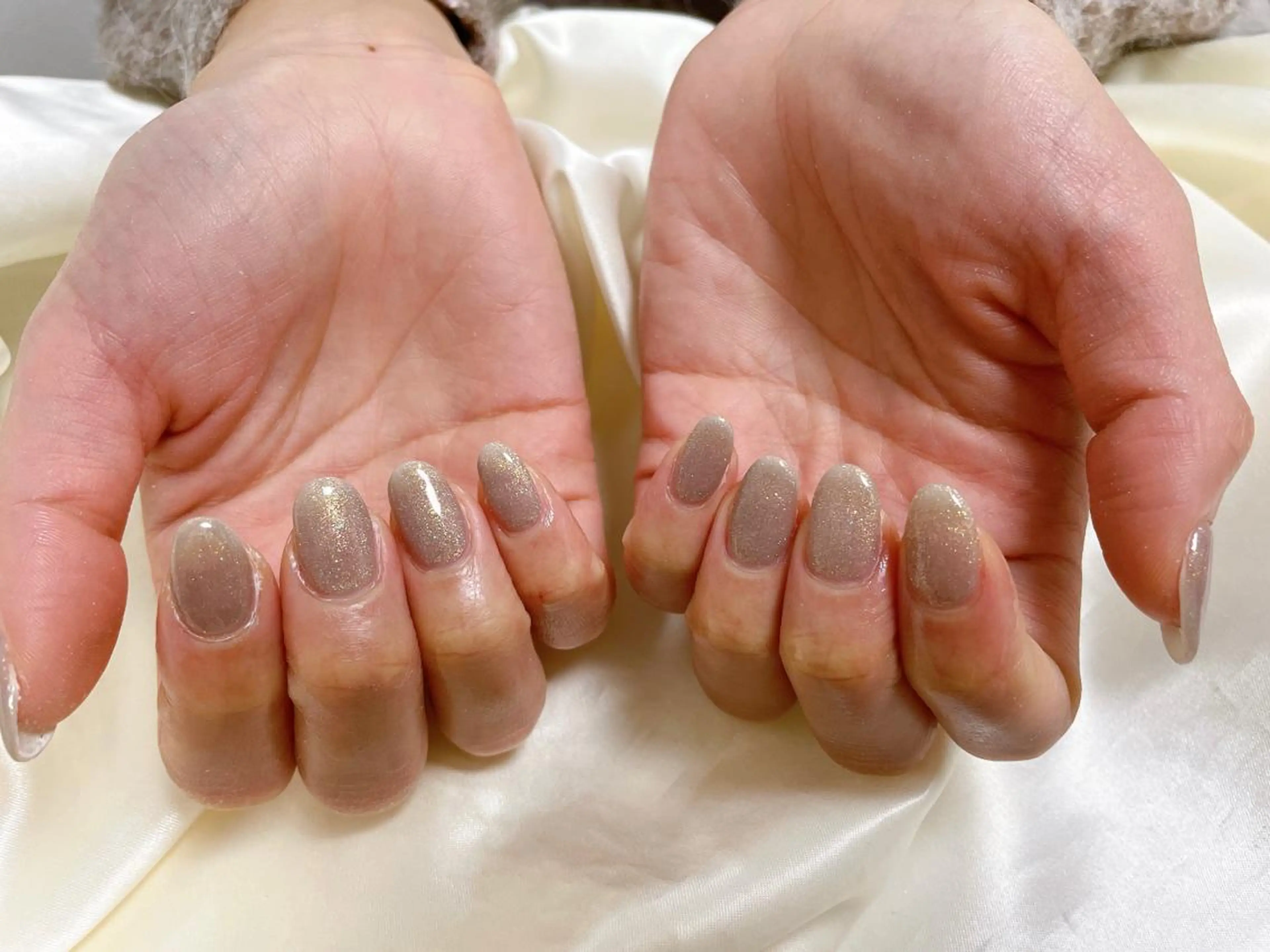 ネイル ラメ(グリッター) ハンドネイル Mogu nail 二子玉川のネイルデザイン