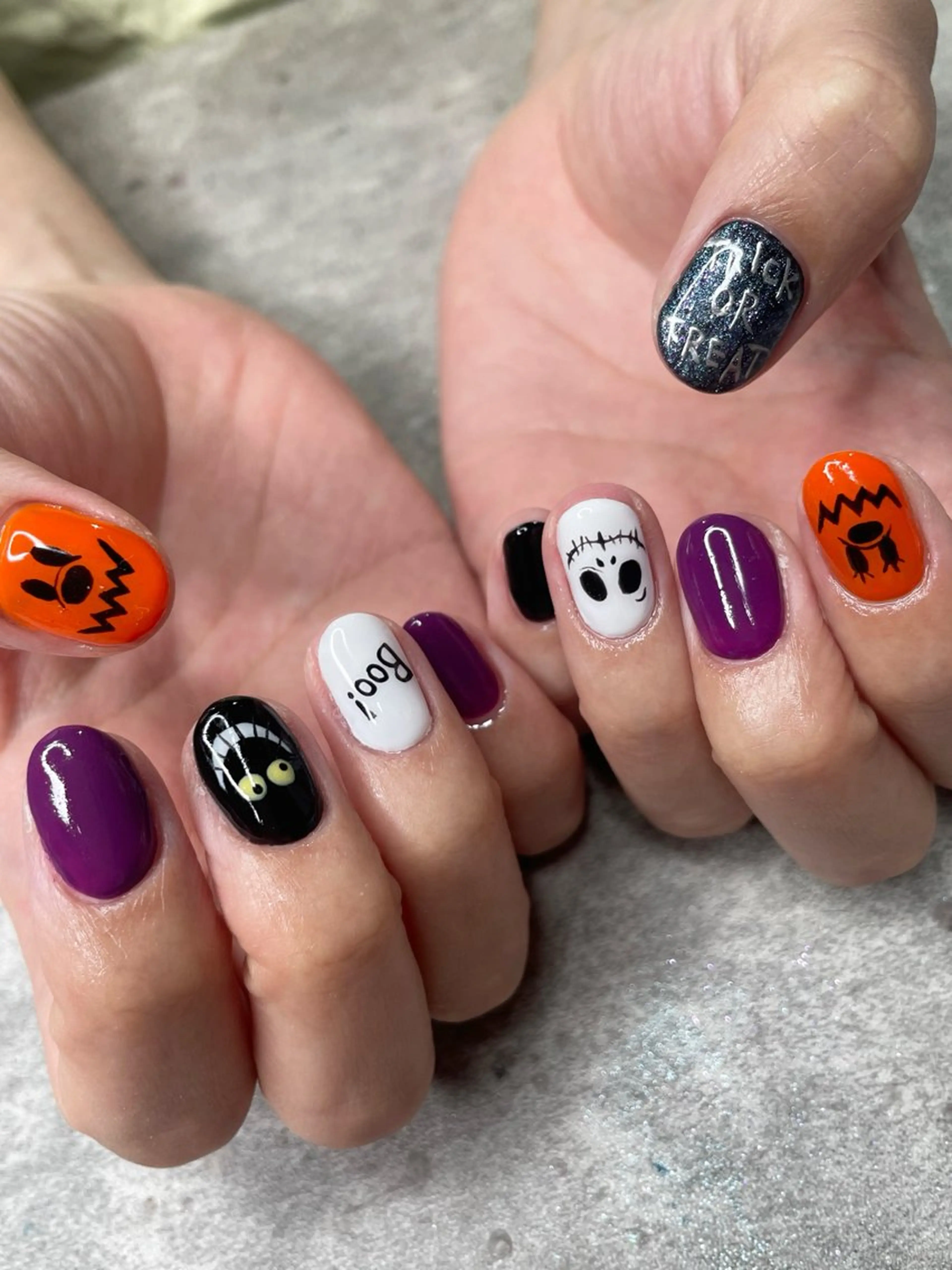 ネイル ハロウィン ハンドネイル ma riのネイルデザイン