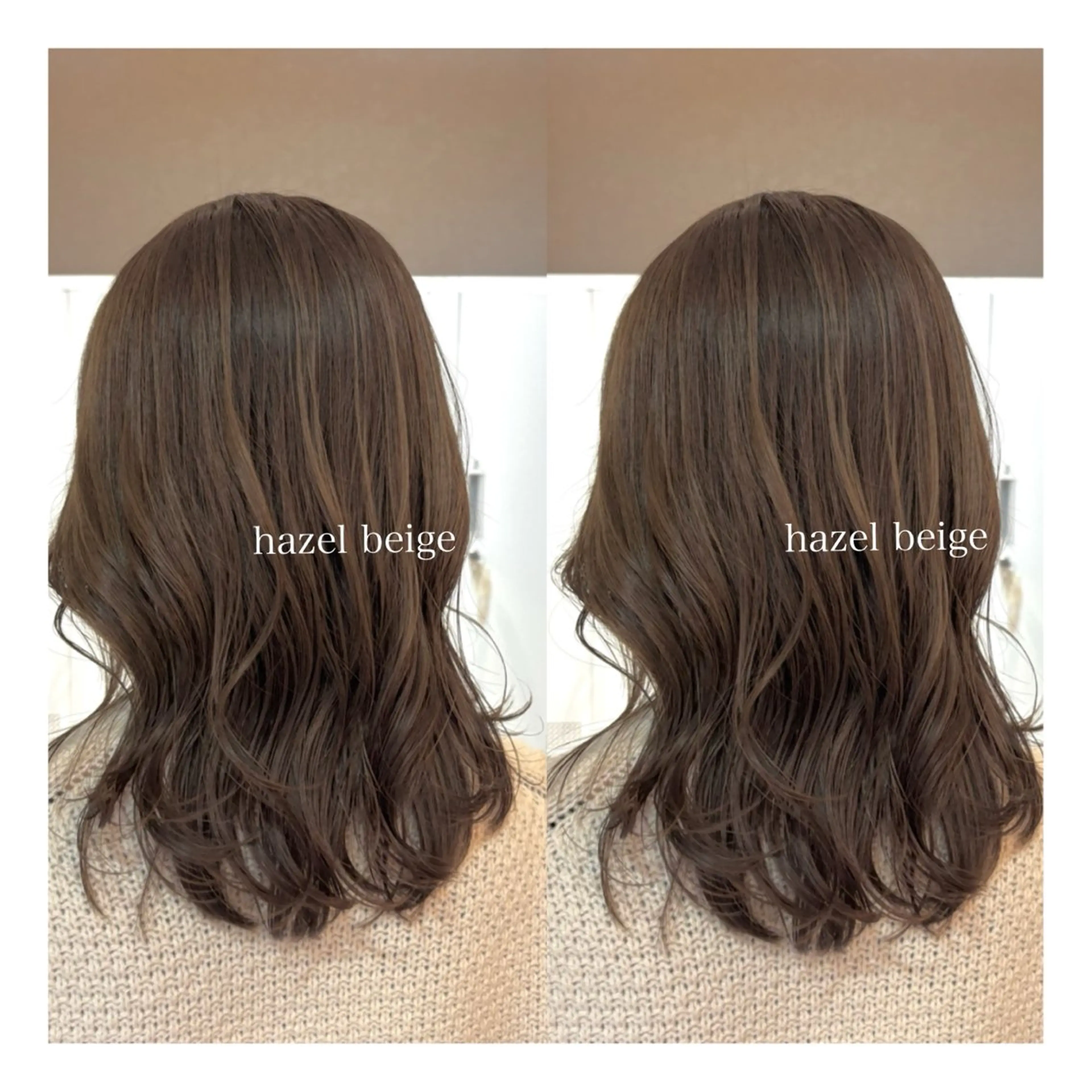 セミロング ヘアカラー トリートメント 透明感カラー🤎/ ツヤカラー/さくらのヘアスタイル