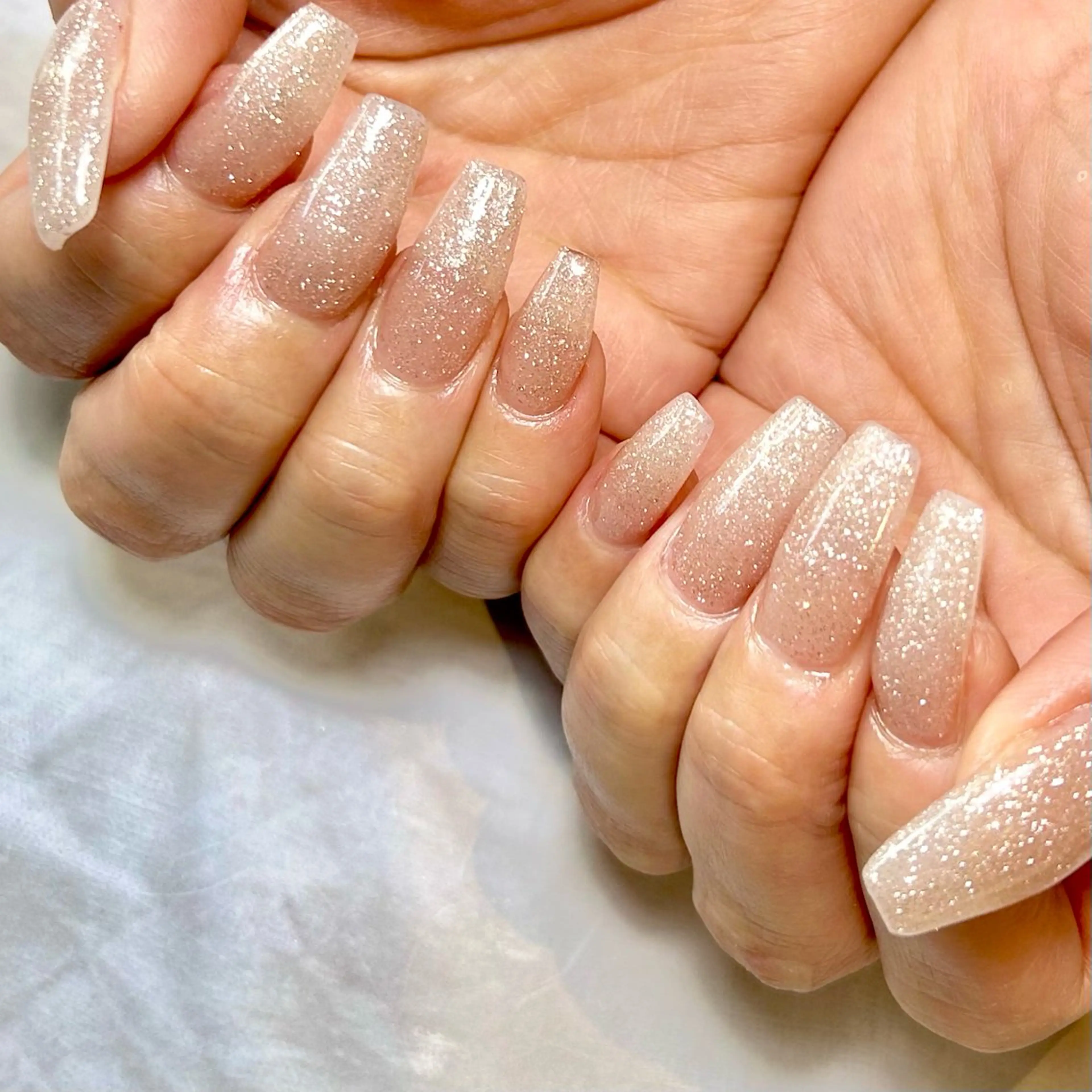 ネイル フラッシュネイル ラメ(グリッター) ハンドネイル Reflection marikoのネイルデザイン