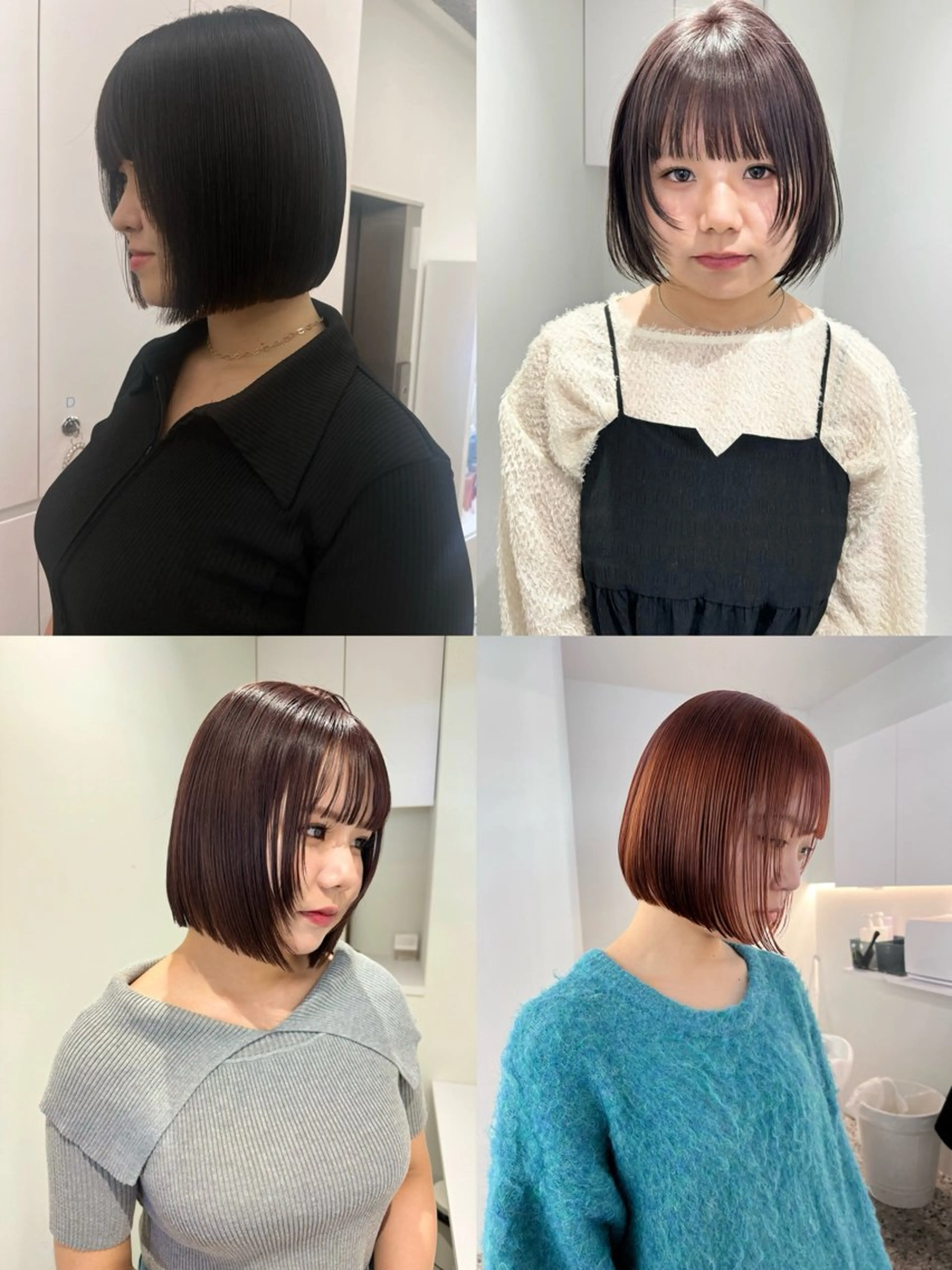 ショート ボブ 顔まわりレイヤー 顔周りカット レイヤーカット カット ヘアカラー トリートメント ✨ブリーチ/顔周り レイヤー¦YUKA✨のヘアスタイル