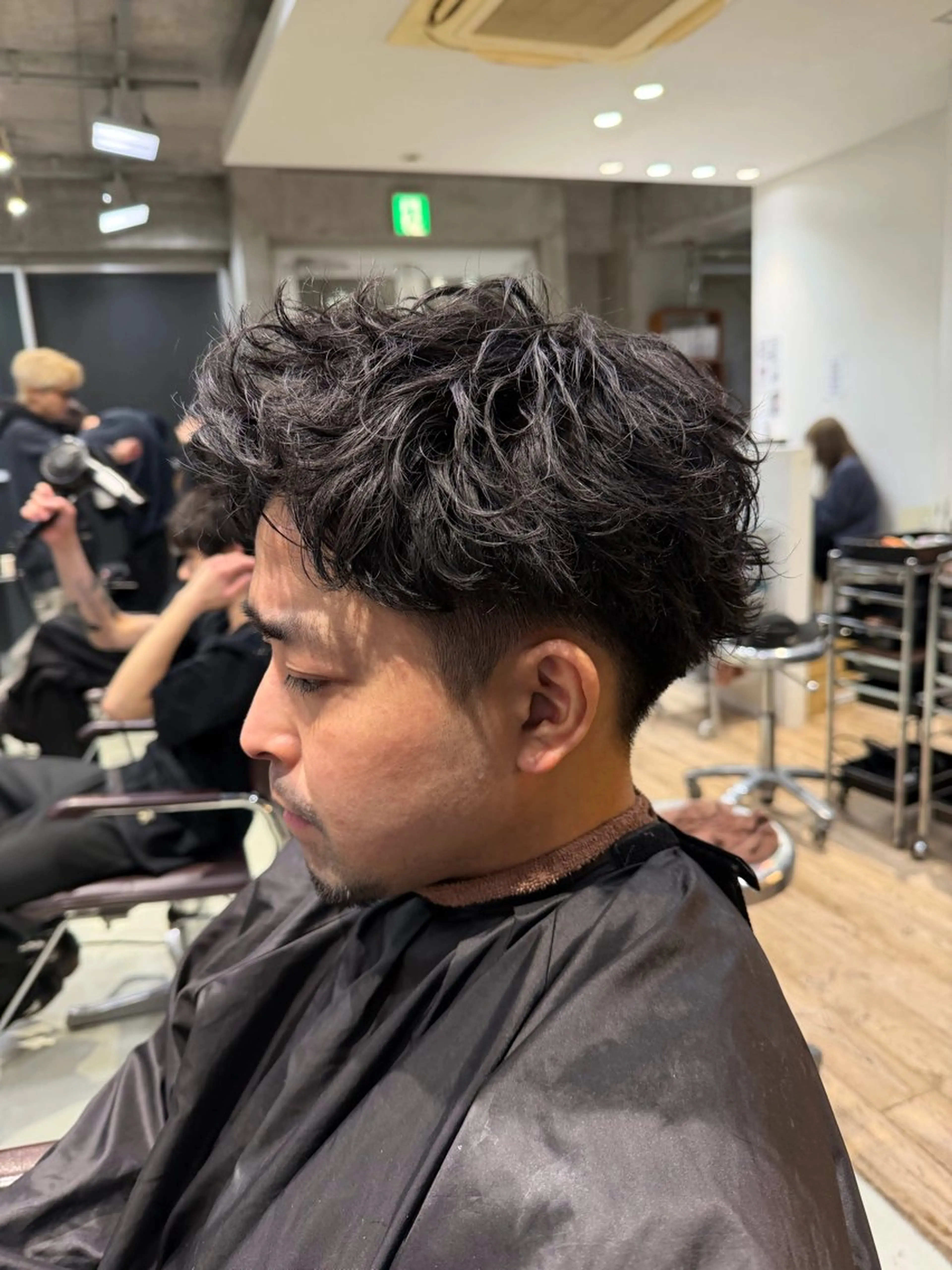 ショート パーマ メンズ カット パーマ fifthパーマ特化 ユウリのヘアスタイル