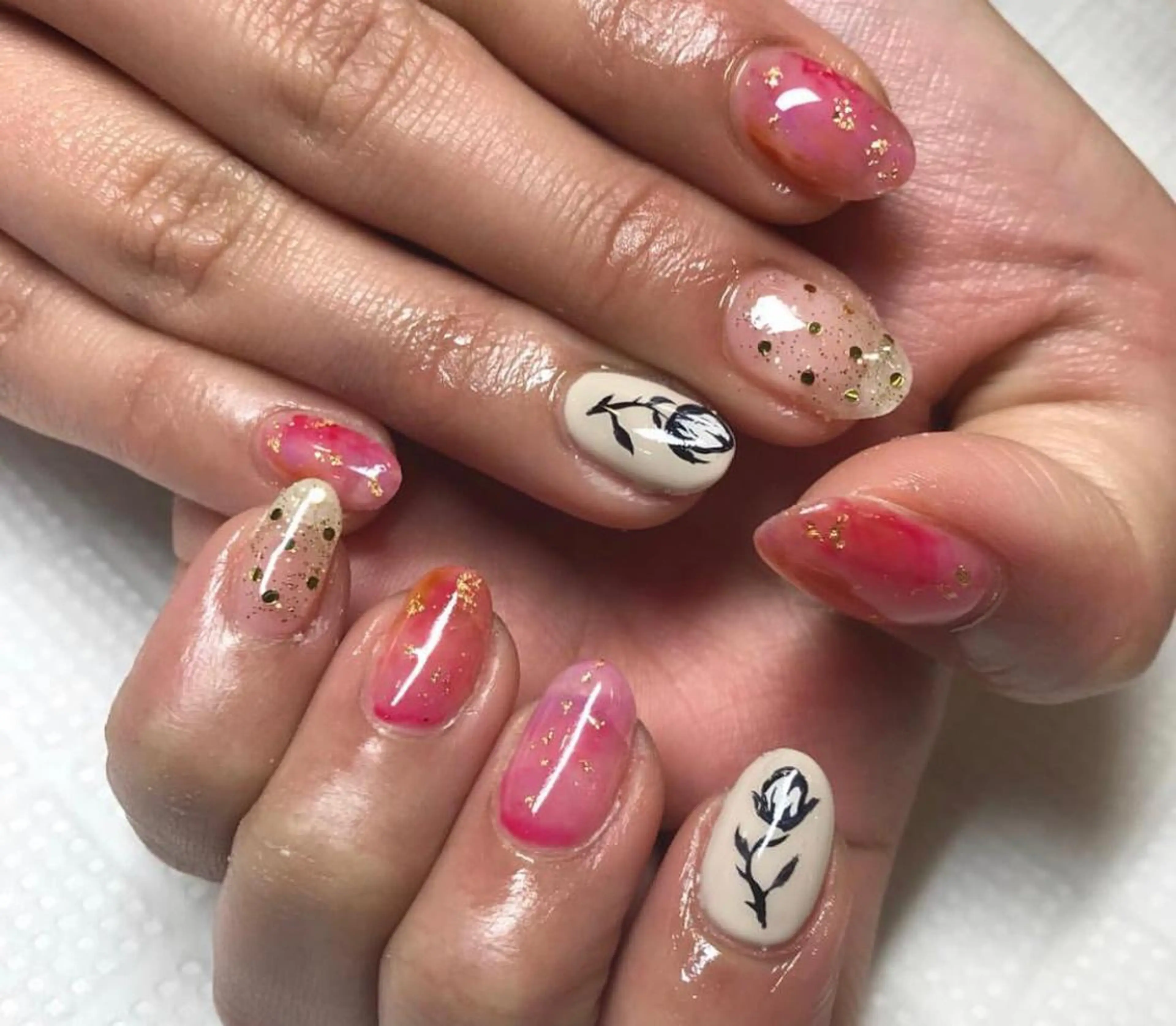 ネイル マルサンカクシカク所属・○△□ 守口市のネイルデザイン