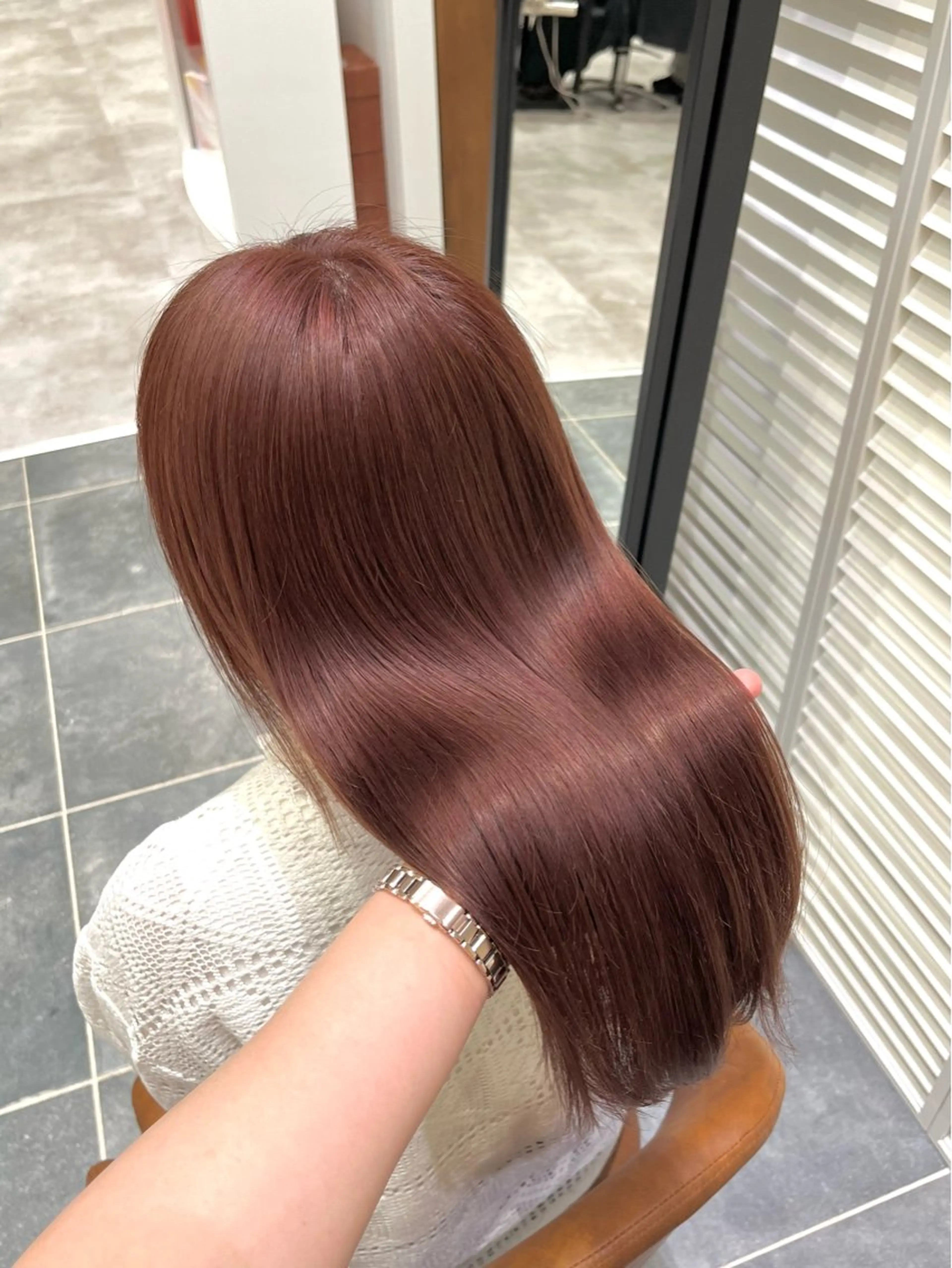 カラー ベージュカラー ブリーチ ブリーチなしカラー ピンクカラー ヘアカラー かわいいを＋🎀🤍 上品hair/ 星愛のヘアスタイル