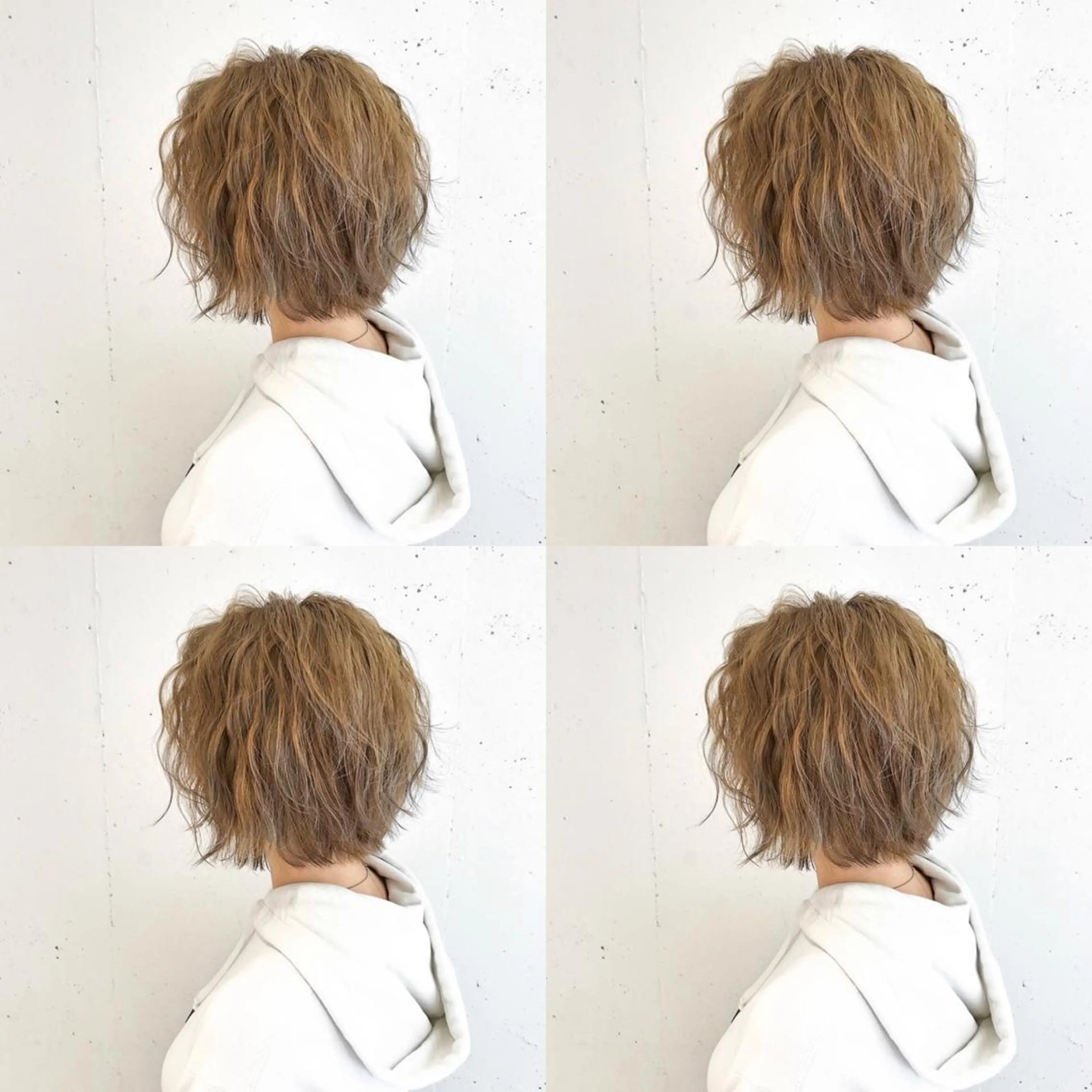 ショート ミルクティーベージュ 山本勝志のヘアスタイル