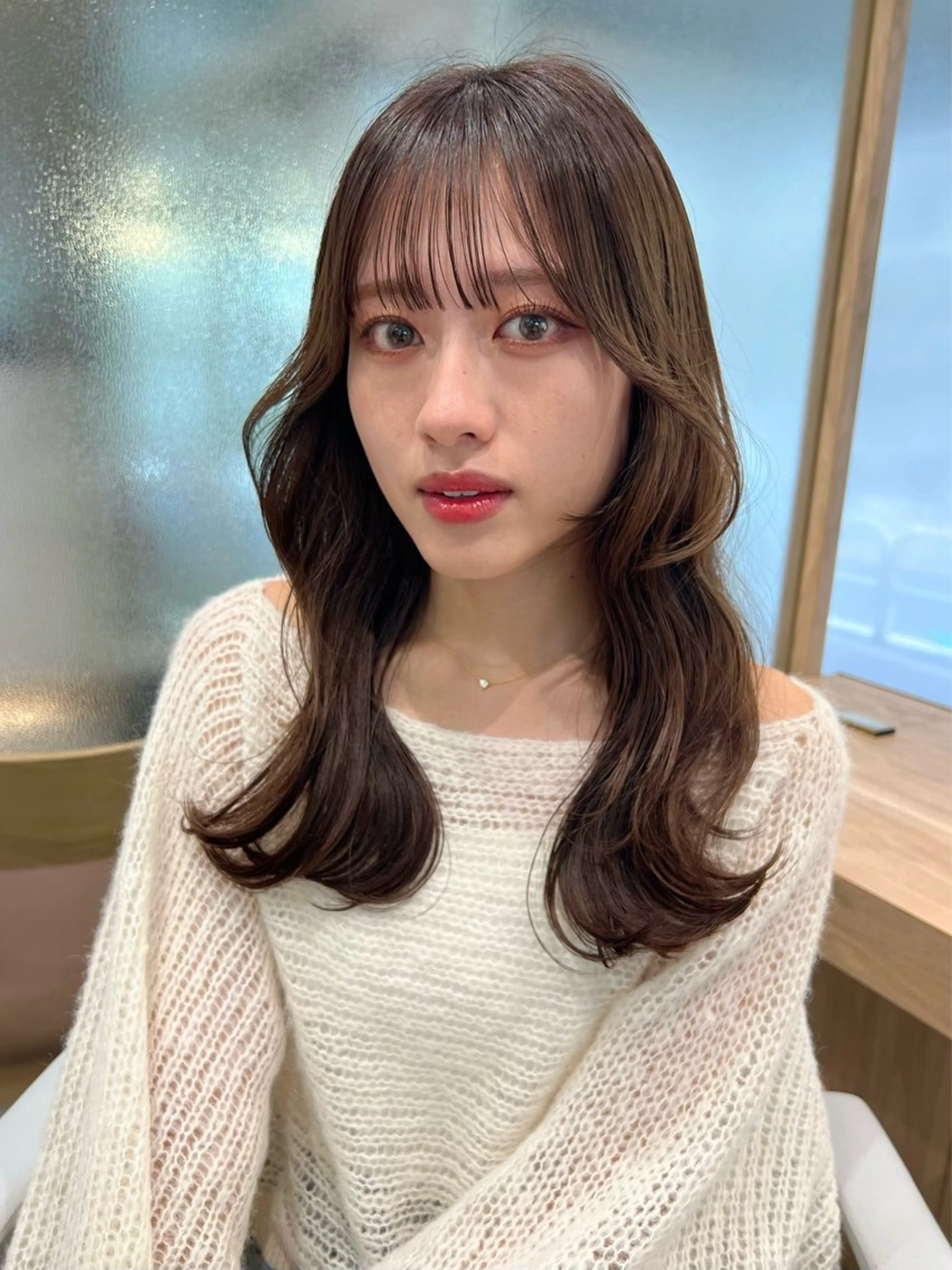 ロング 顔周り🇰🇷韓国 レイヤー/いづみ💞のヘアスタイル