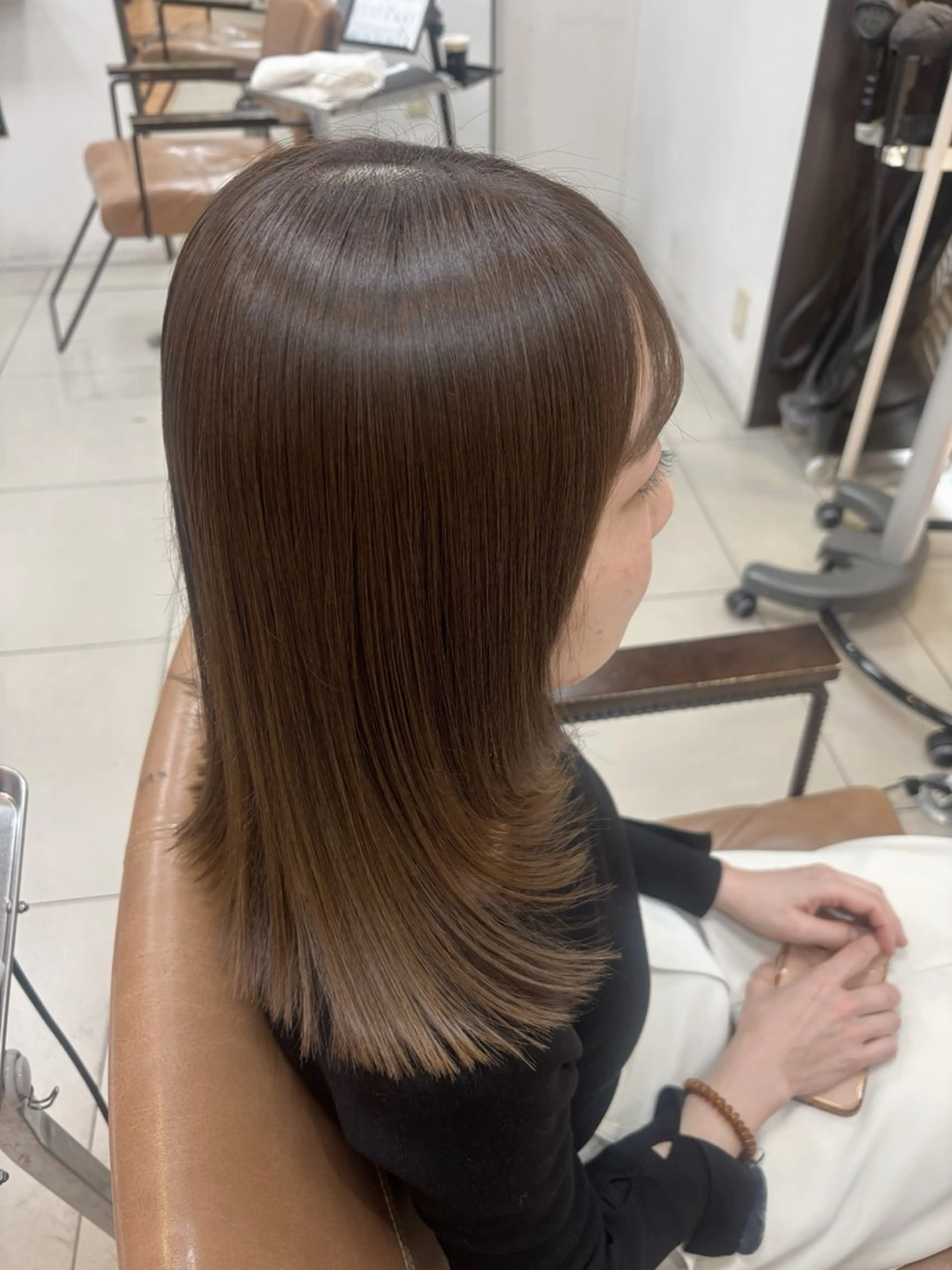 ミディアム カラー アッシュ アッシュブラウン ブラウンカラー 髪質改善 カット ヘアカラー トリートメント 頭皮×髪質改善 透明感カラー💎中村のヘアスタイル