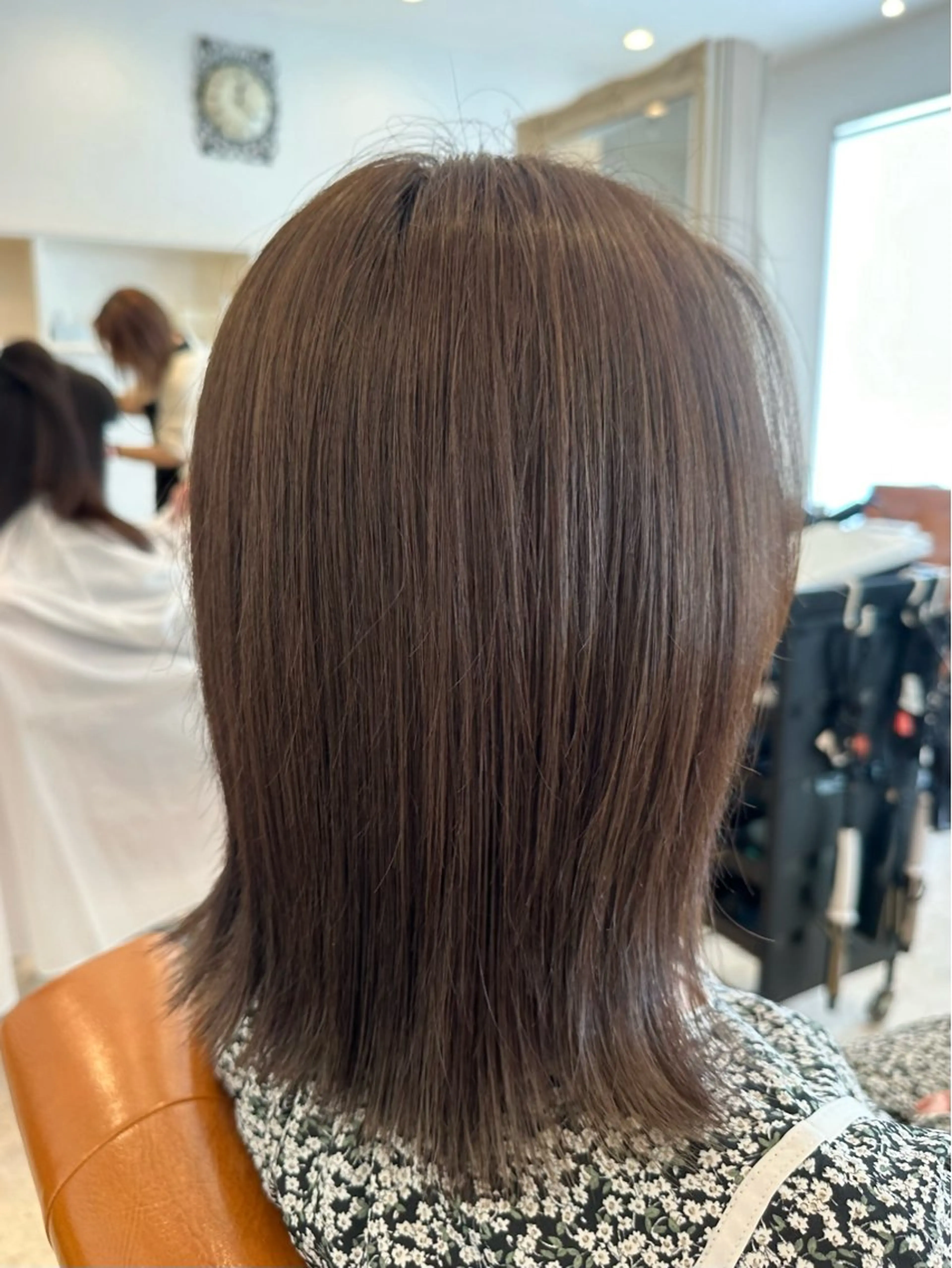 カラー ベージュカラー 透明感カラー 田村 菜々実のヘアスタイル