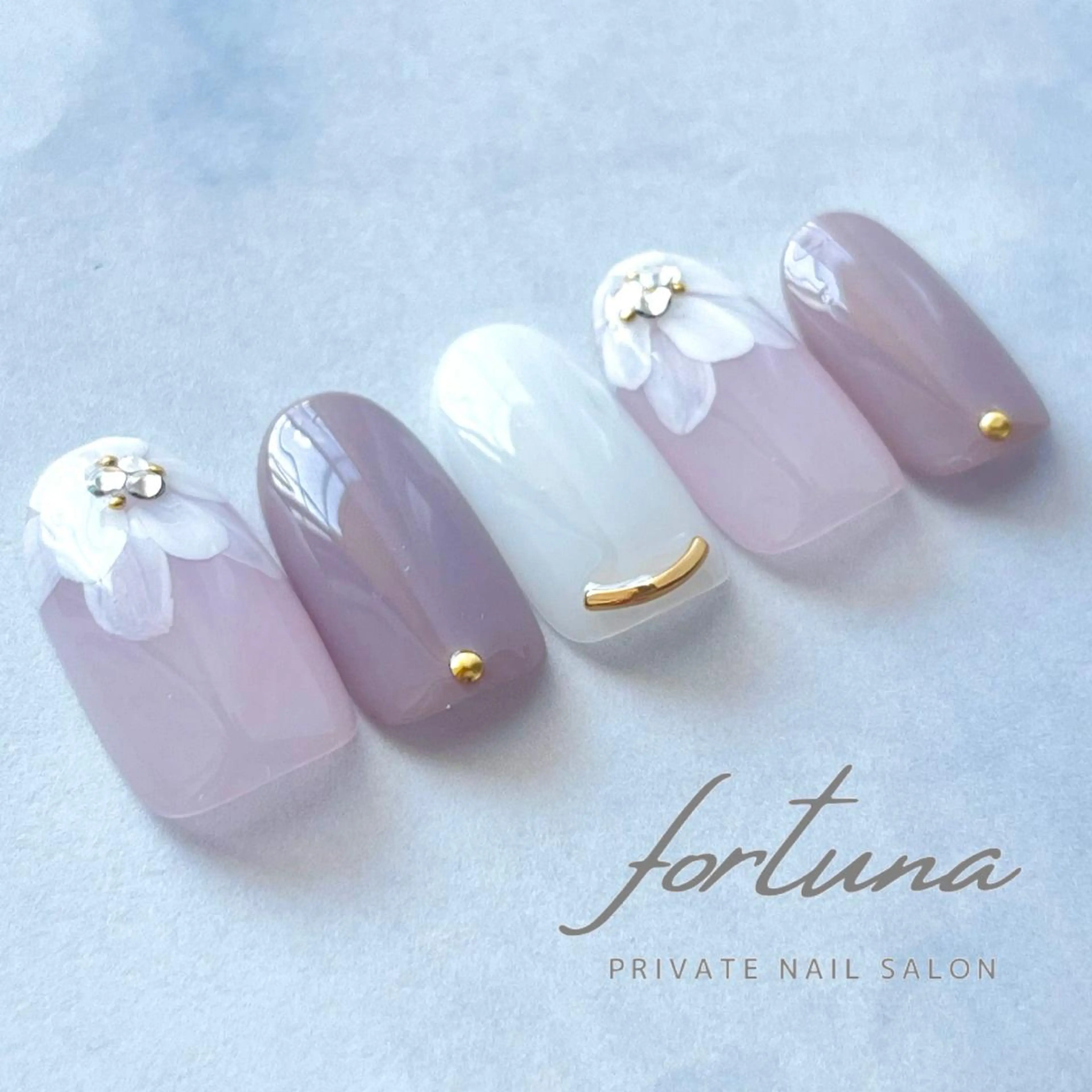 ネイル ブライダルネイル fortuna 武藤裕美のネイルデザイン