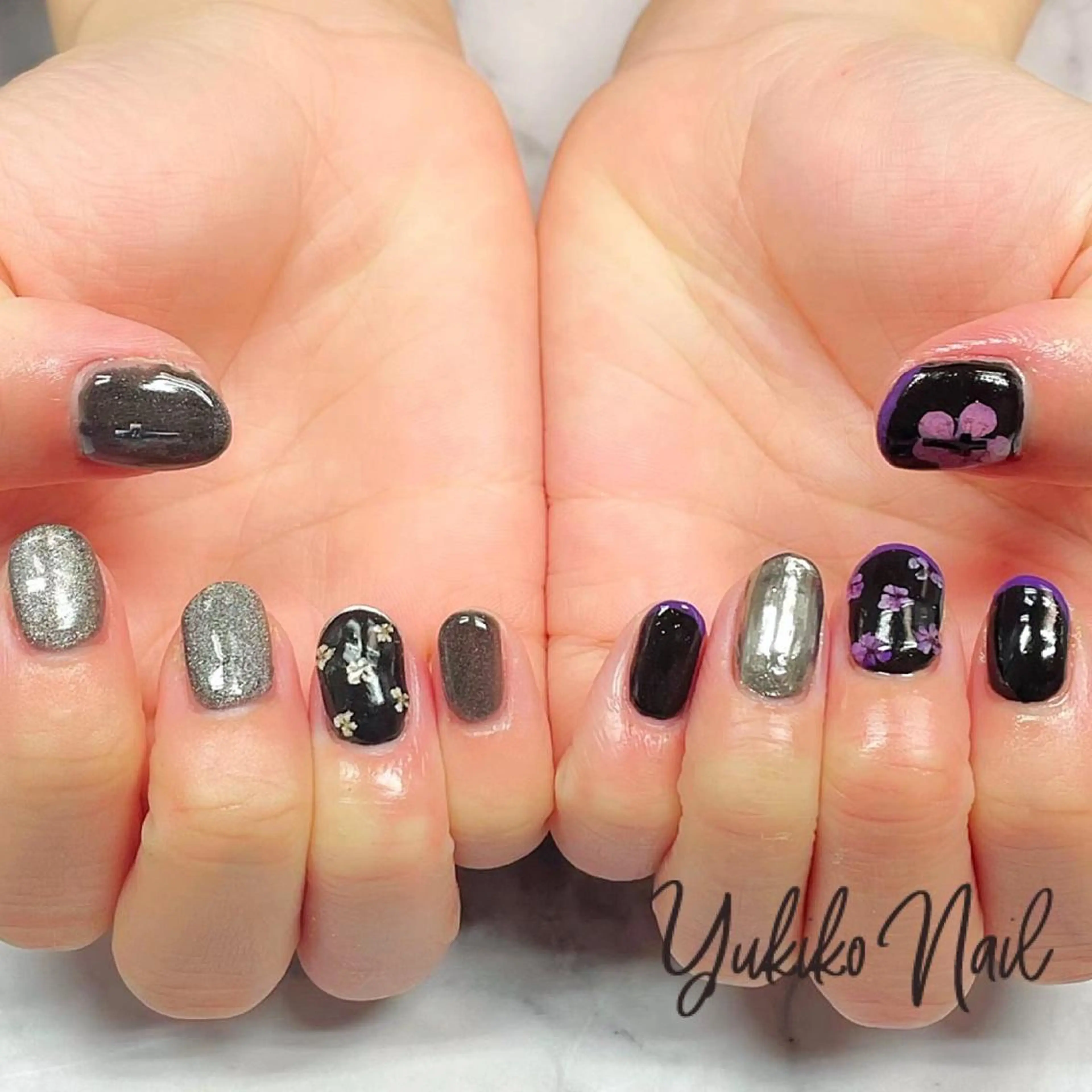 ネイル マグネットネイル ハンドネイル ユキコ ネイルのネイルデザイン