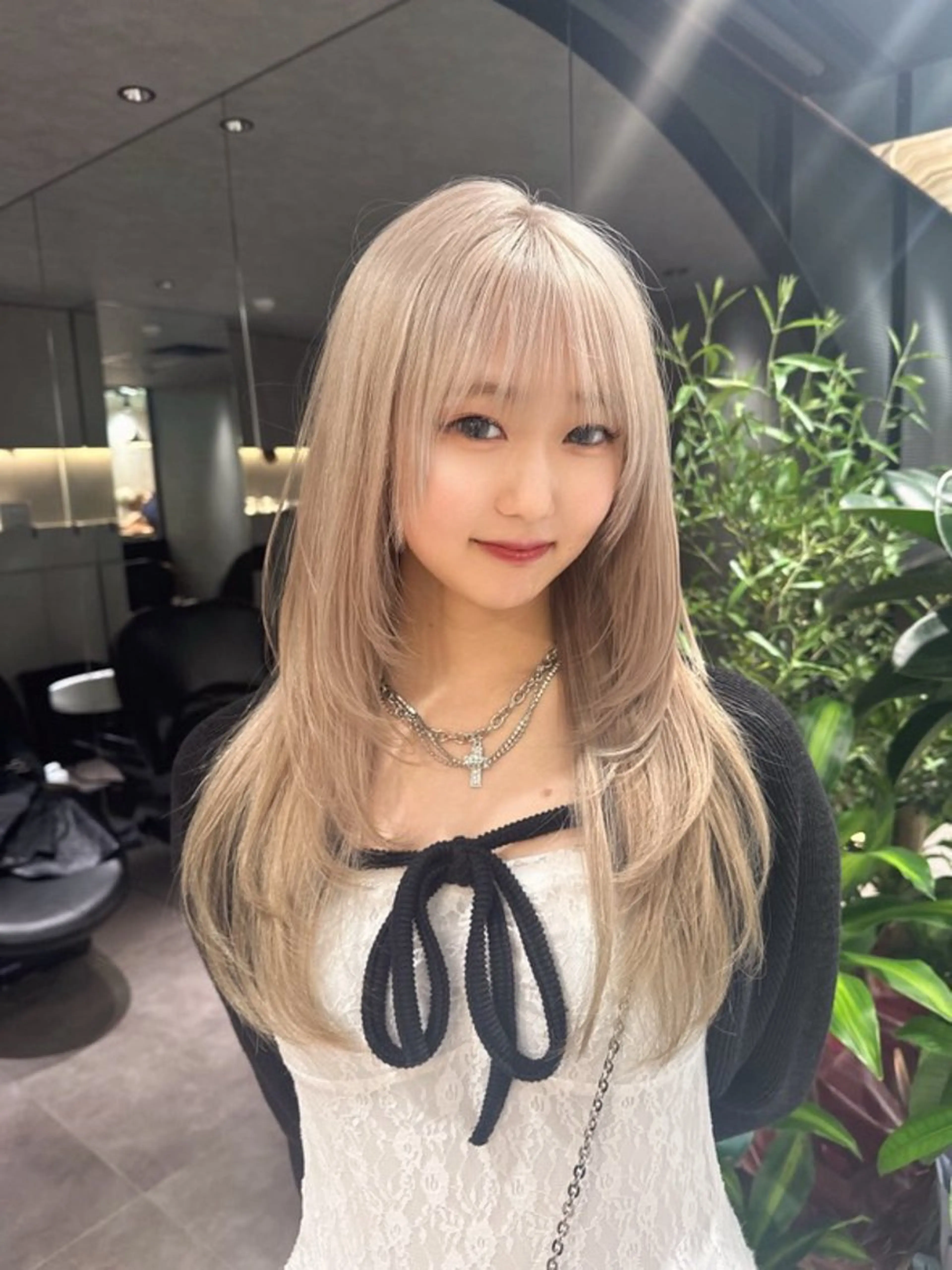 ロング カラー カット ヘアカラー トリートメント 🇰🇷韓国ヘア/ レイヤー/まさ❣️のヘアスタイル