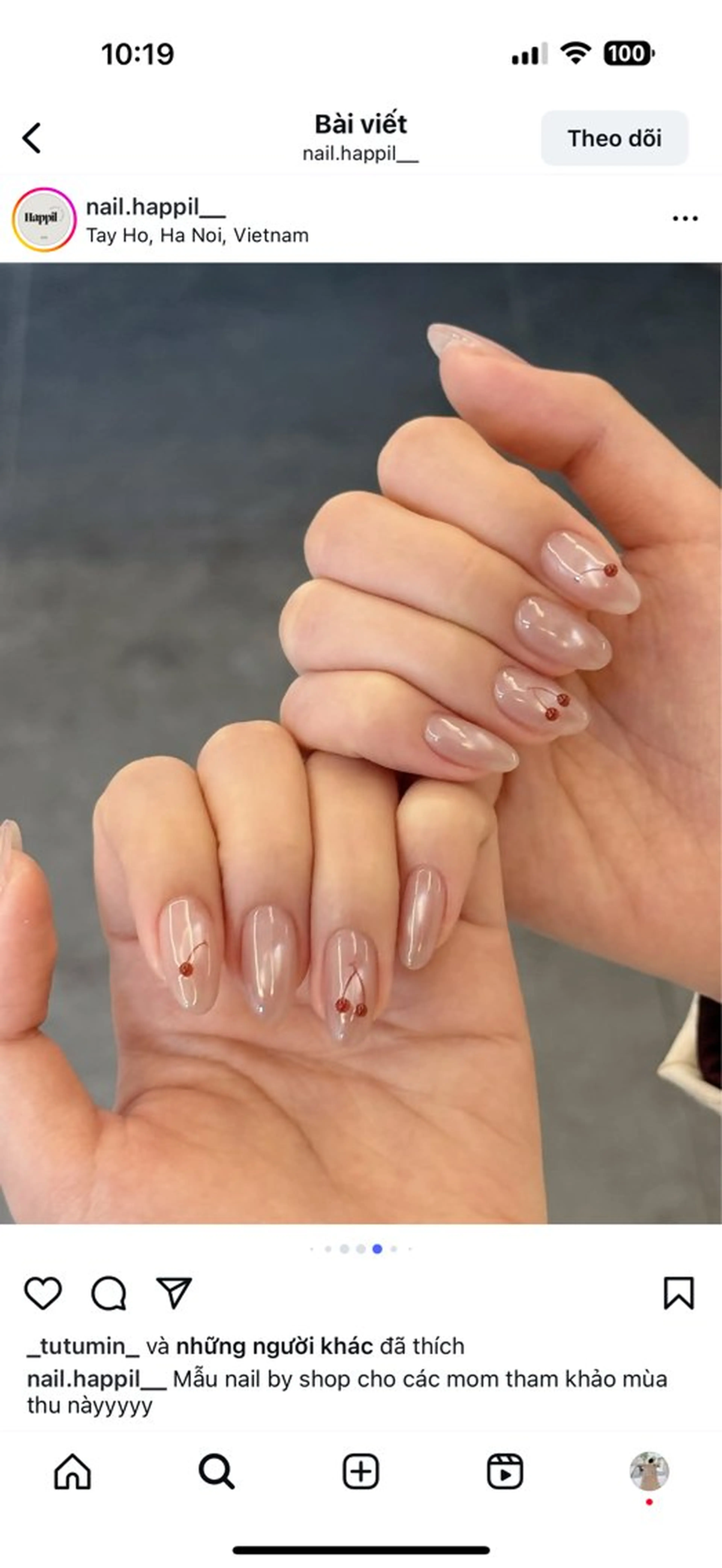 ネイル アートネイル オーロラネイル ブルー チークネイル フットネイル ハンドネイル NAILS168 新大久保店のネイルデザイン