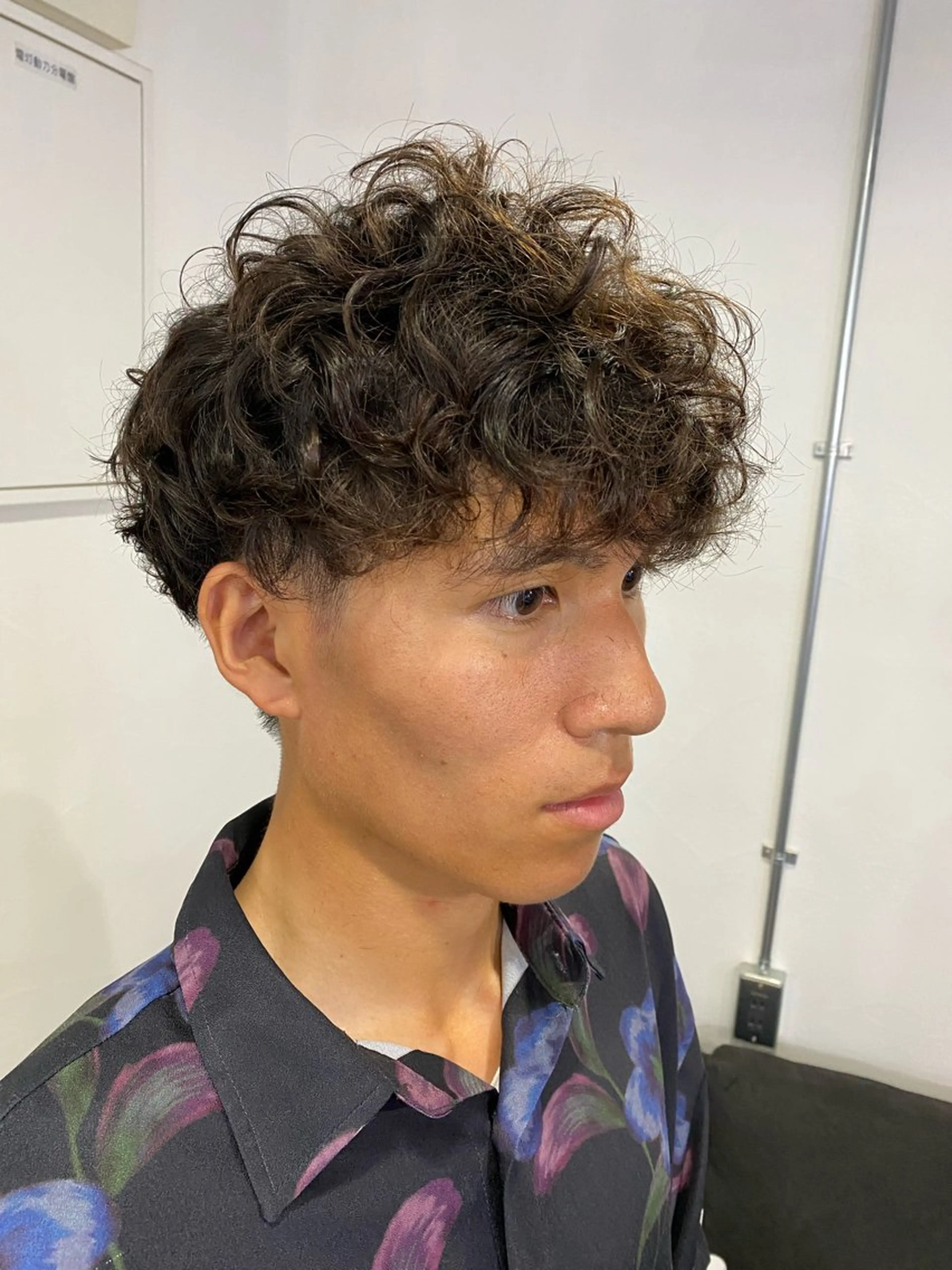 パーマ メンズ ロアヘアーコーディネート所属・ナチュラルヘア /透明感/長井遥陽のヘアスタイル