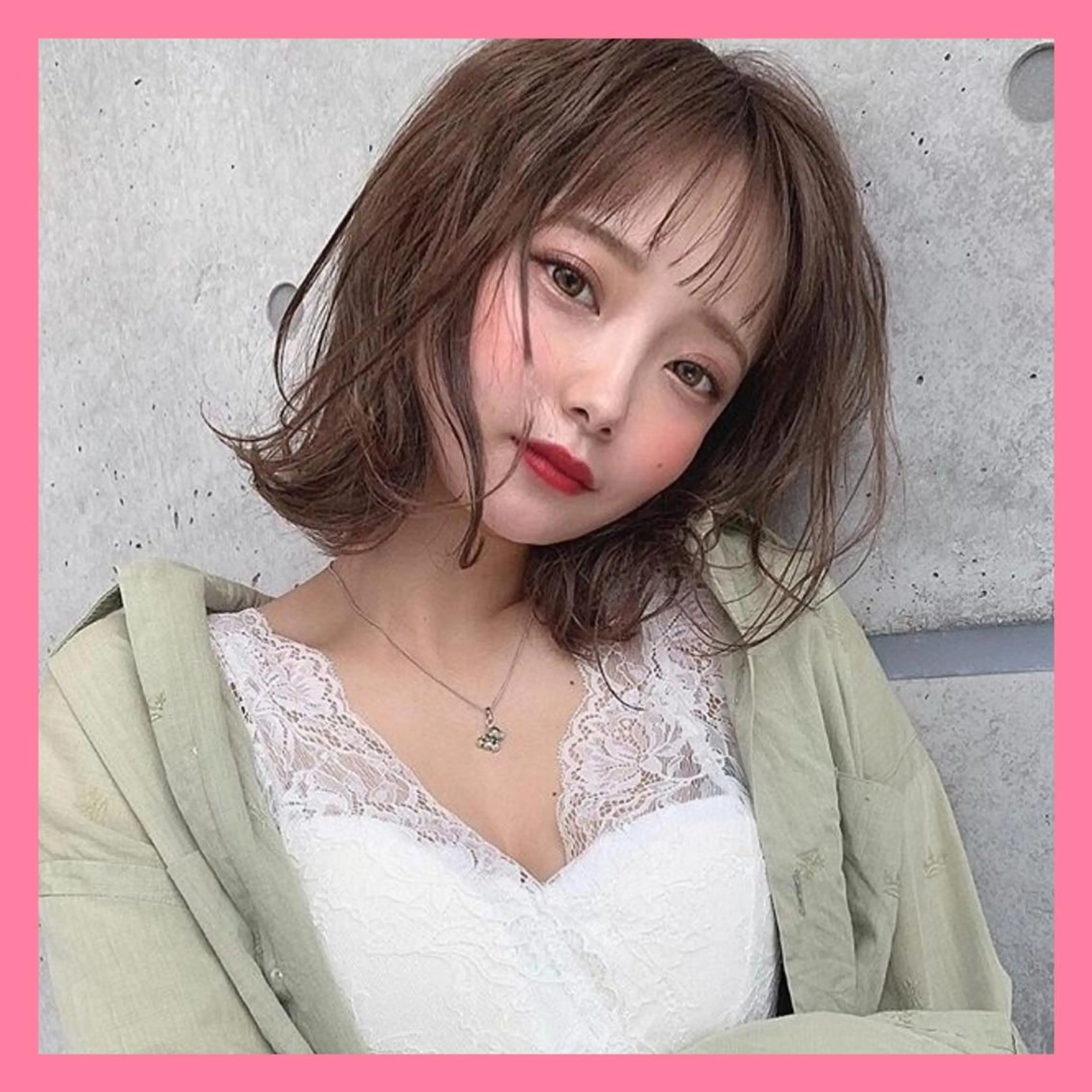 ミディアム カラー カット トリートメント ヘアセット ❤️sai❤️ official❤️のヘアスタイル