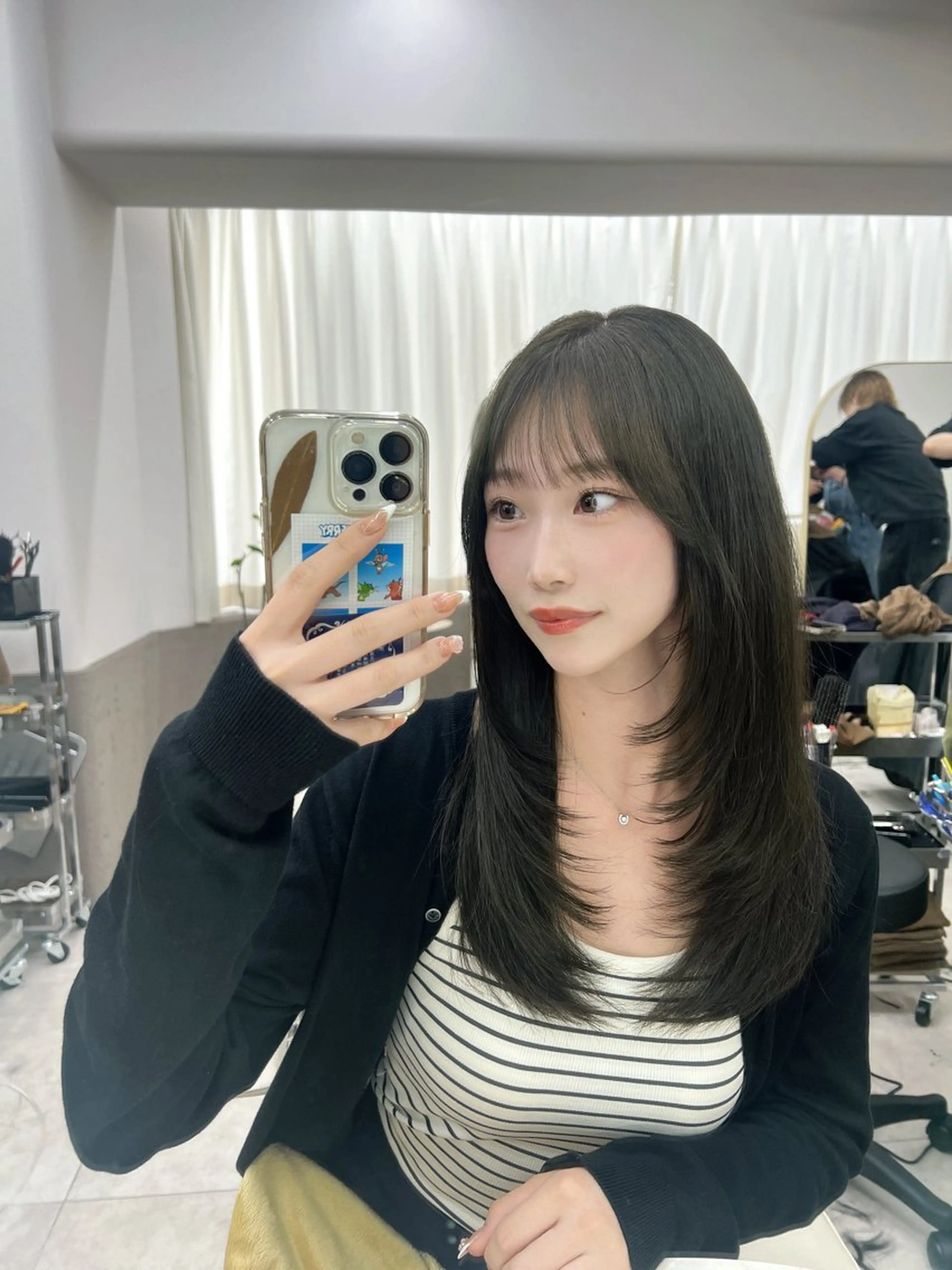 ロング カット ヘアカラー トリートメント ⭐️似合わせ⭐️/ ETOWA新宿/上村のヘアスタイル