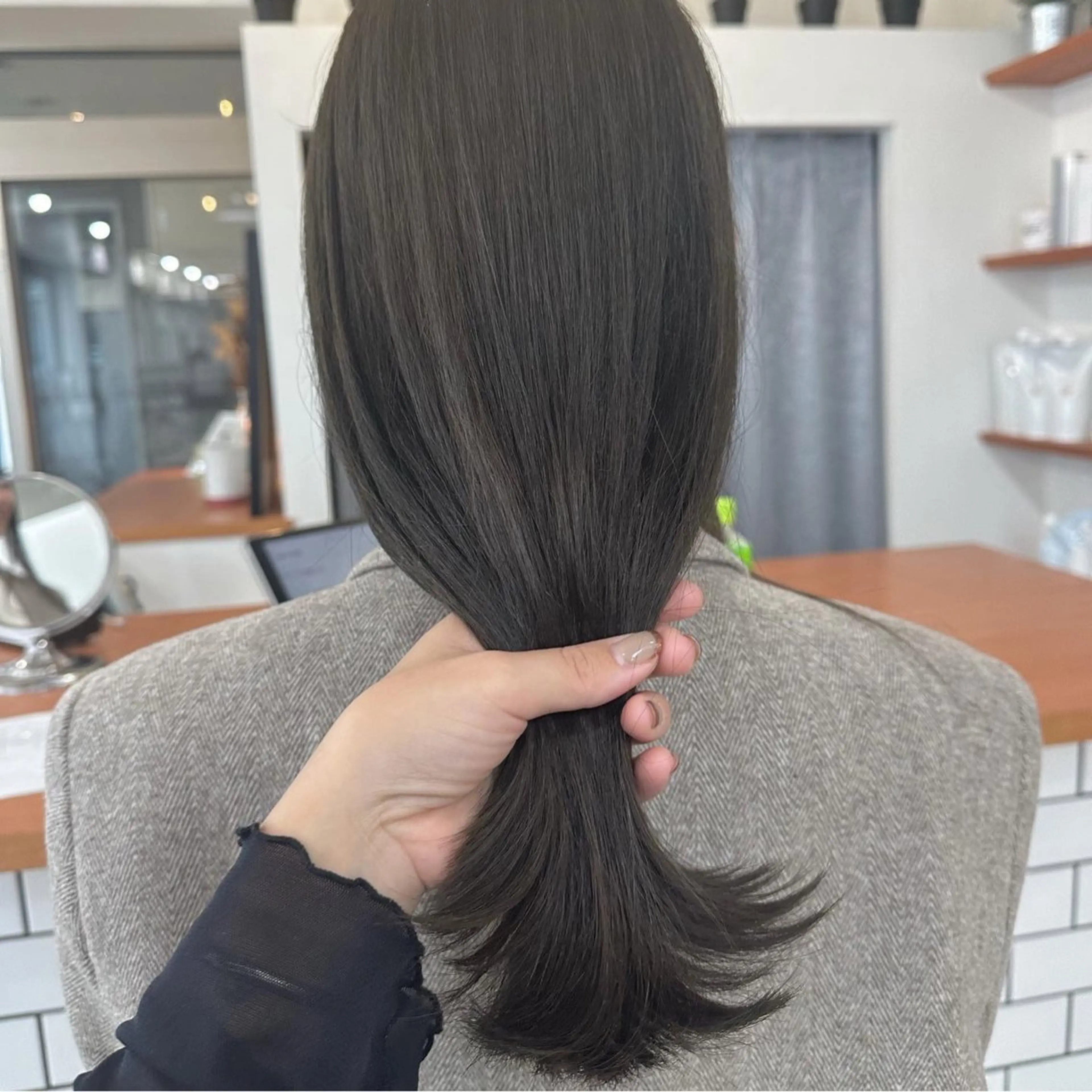 ミディアム カラー お洒落パーマ/ 艶カラー/michiのヘアスタイル