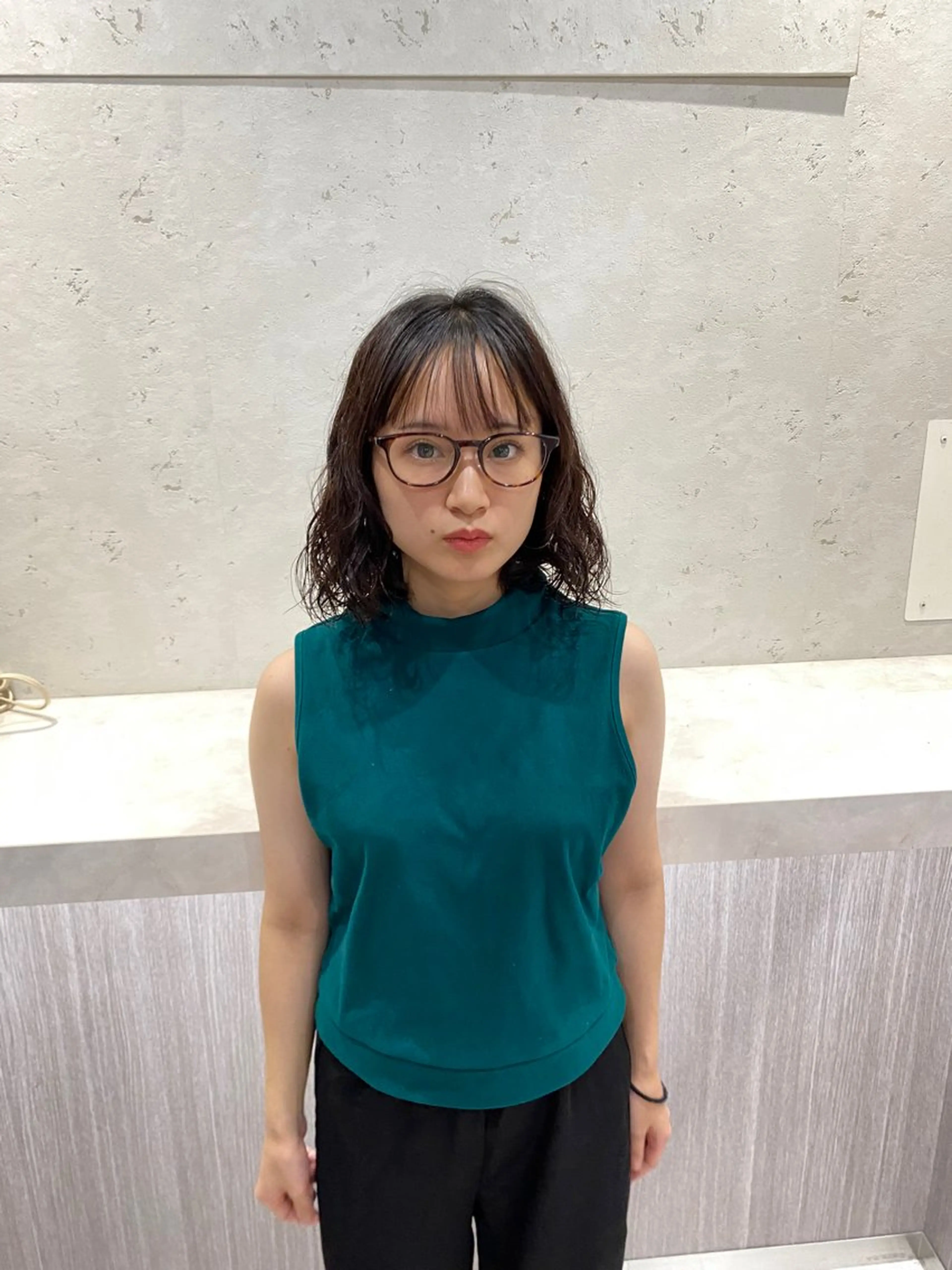 ミディアム パーマ nex the salon coall所属・🫧似合わせショート イシダ🫧のヘアスタイル