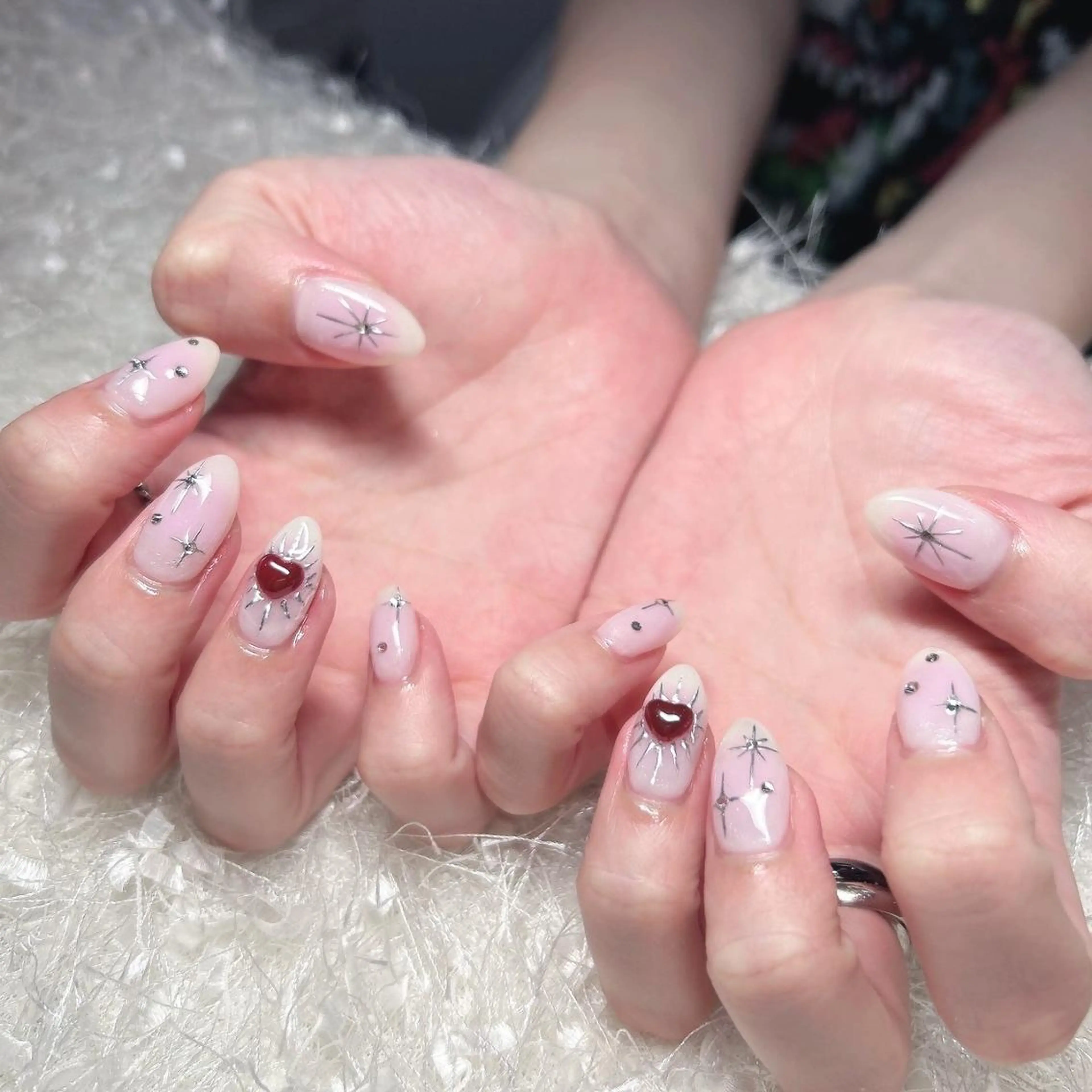 ネイル 長さ出し フレンチネイル ジェルネイル グラデーション 韓国ネイル ハンドネイル Nail&eye Belire 新宿のネイルデザイン