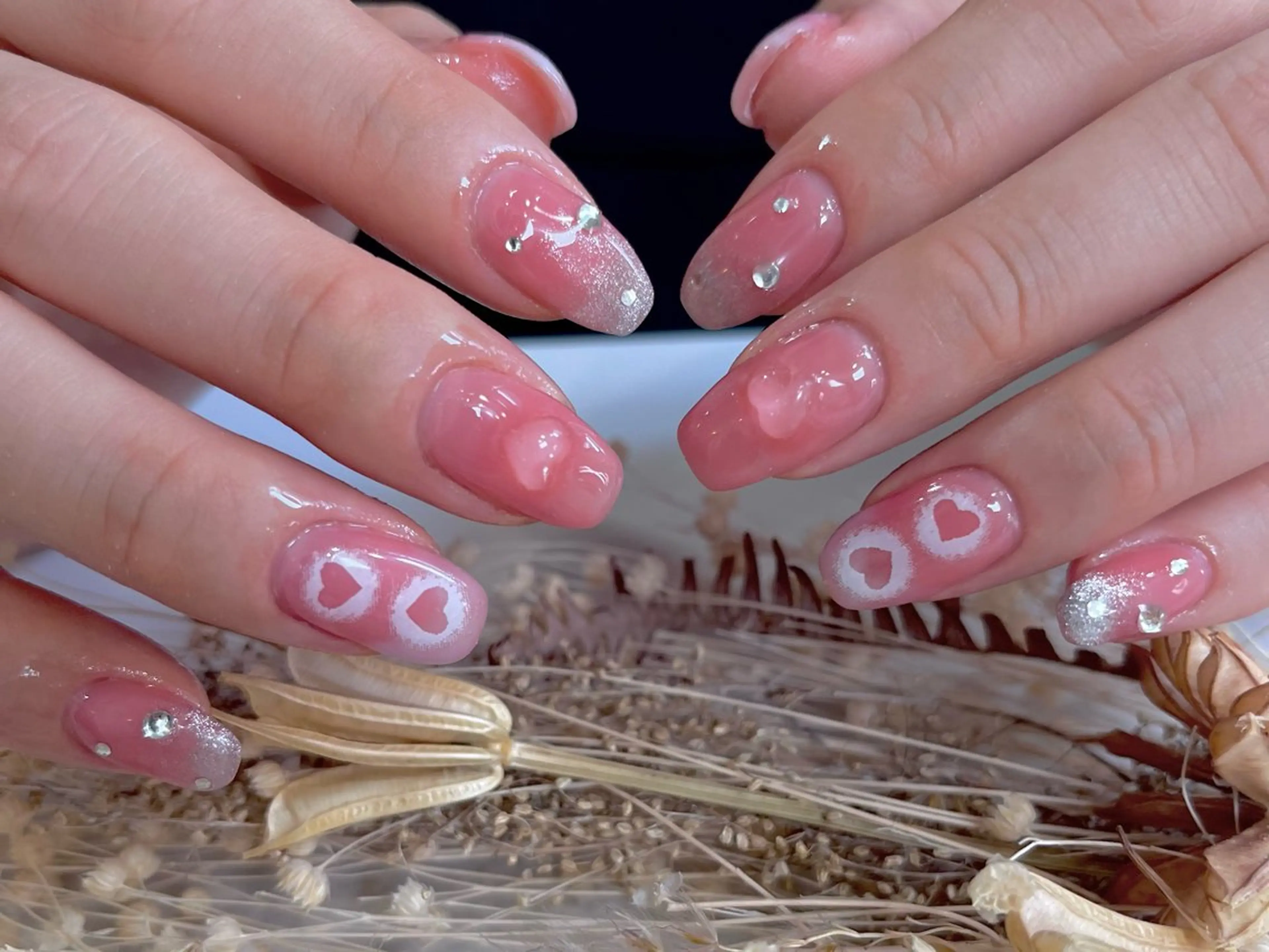 ネイル ワンホンネイル ハンドネイル ハンドケア Queen nail所属・QUEENＮA IＬ JR寺田町1分のネイルデザイン