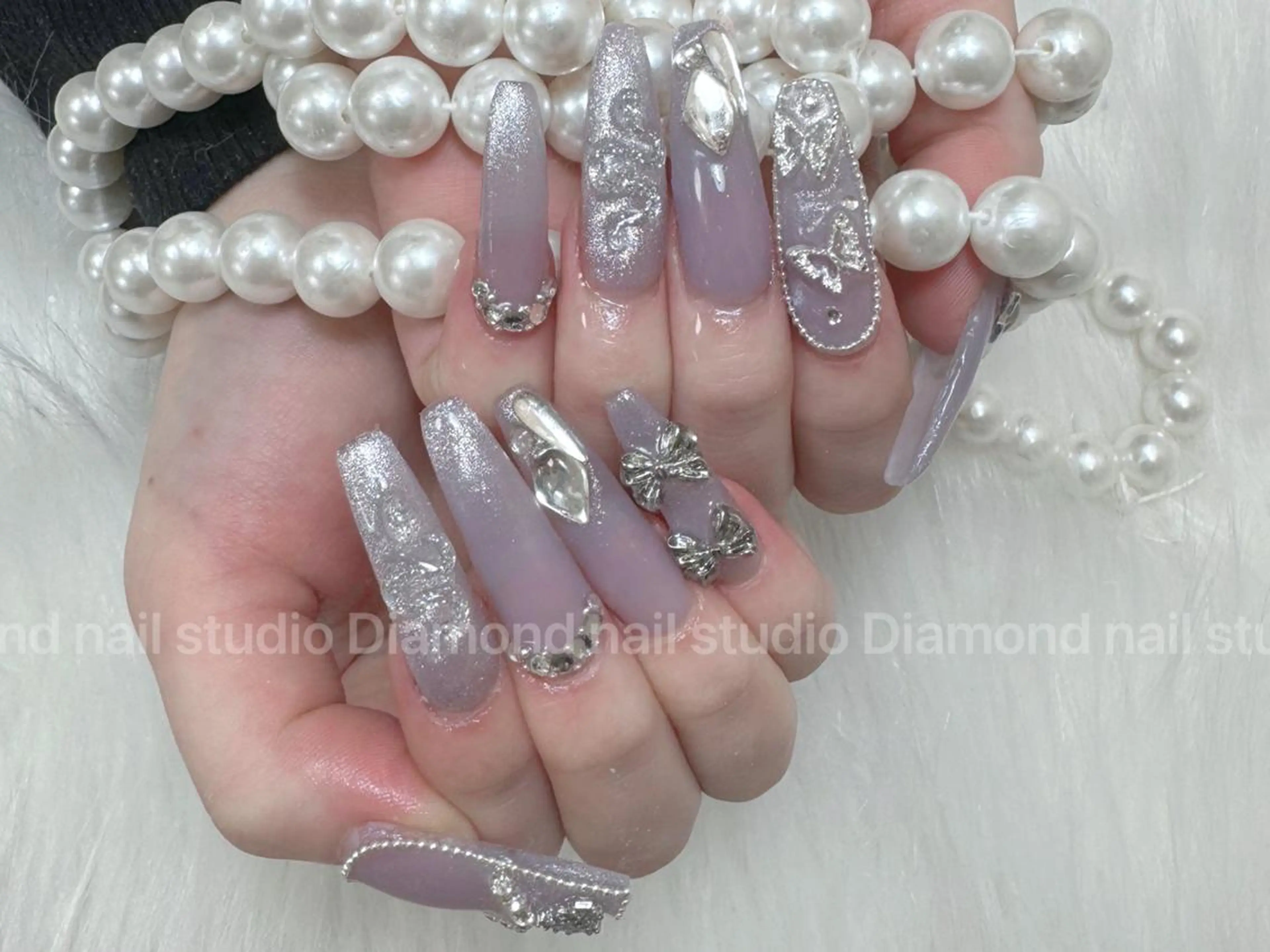 ネイル ハンドネイル DIAMOND Nail🍒のネイルデザイン