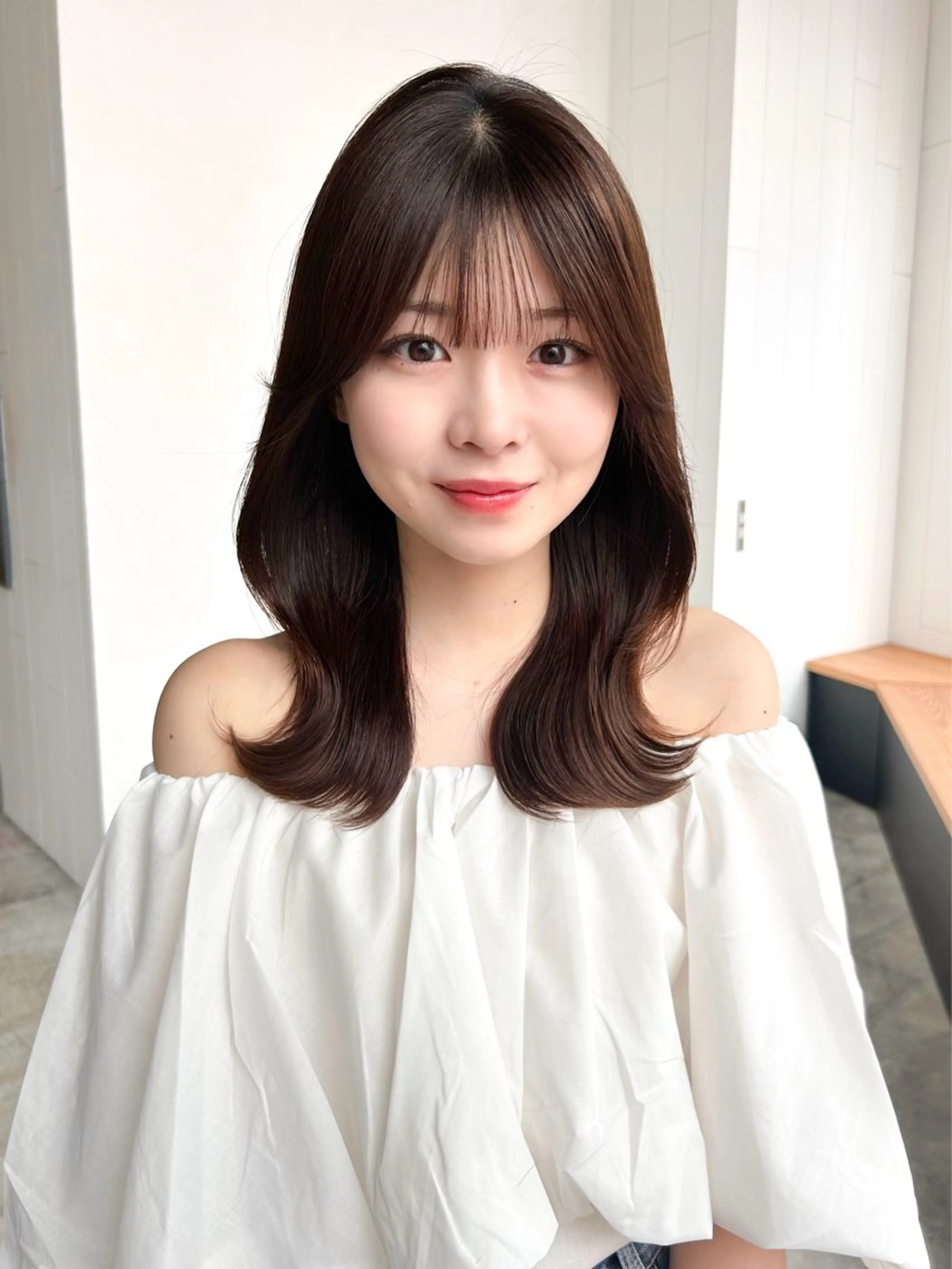 セミロング 🧸レイヤー/ 池袋/あいり　🤎のヘアスタイル