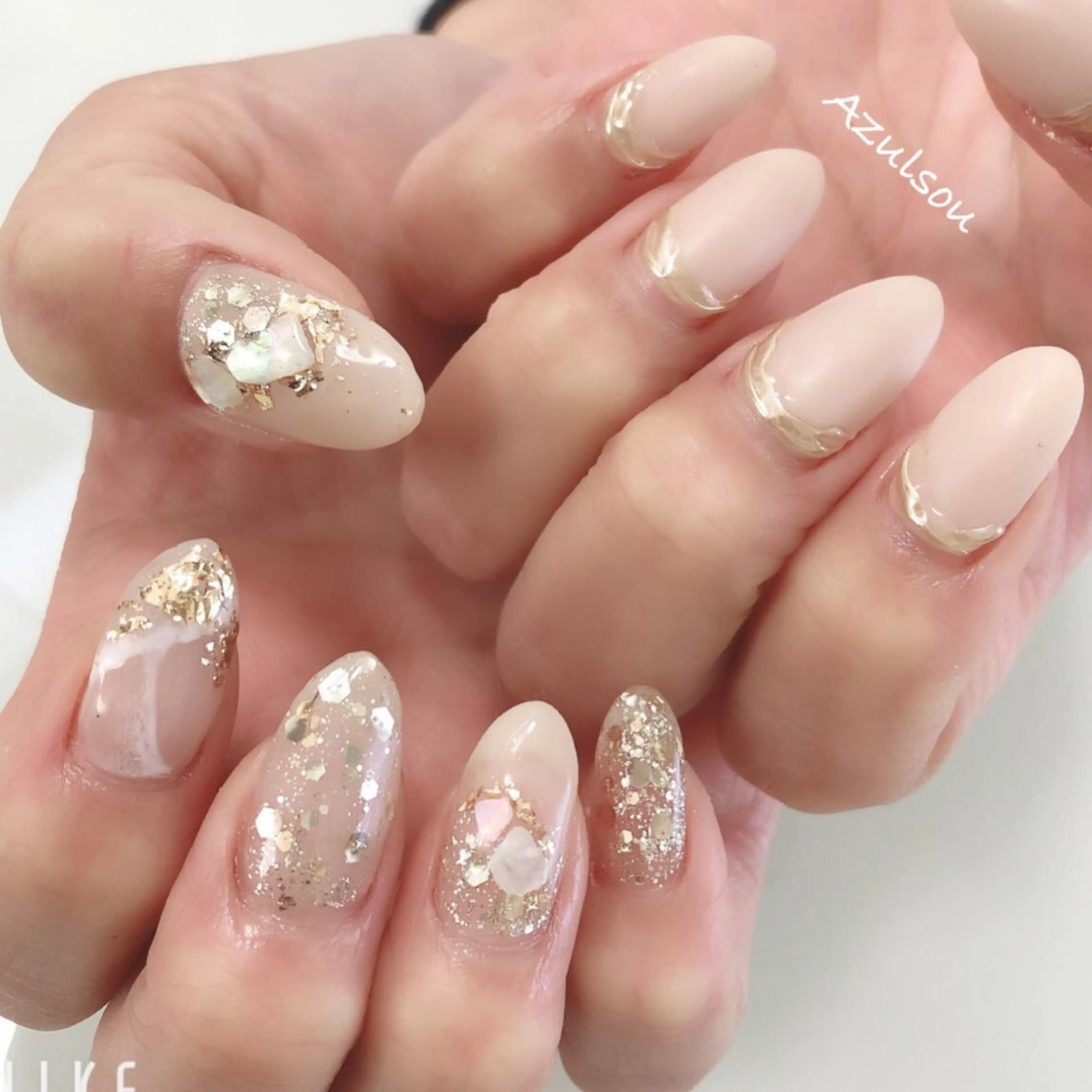 ネイル 桜ネイル ジェルネイル パステルネイル 春ネイル Azulsou 廣川愛のネイルデザイン