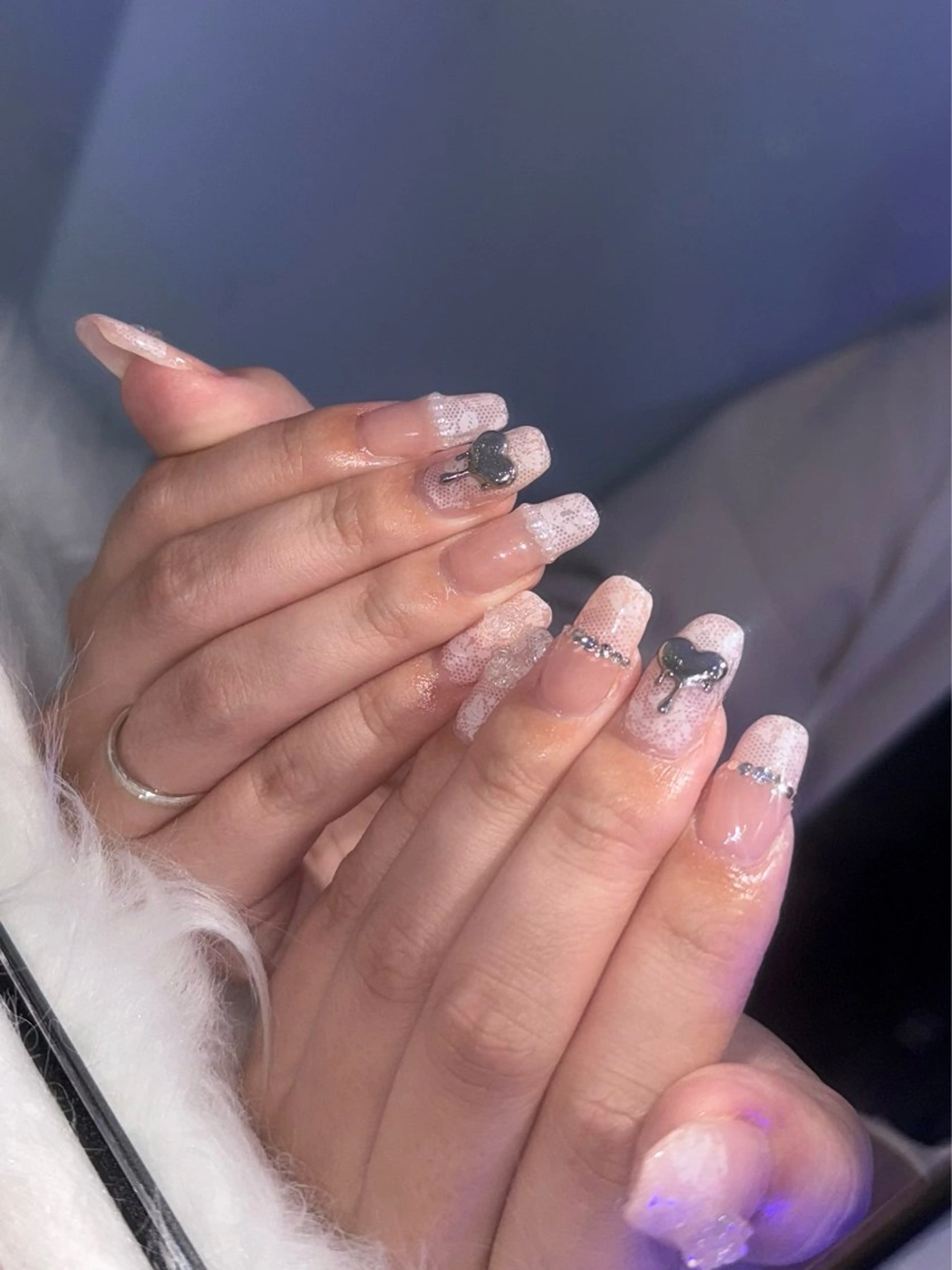 ネイル レース ハンドネイル Nail salon BiBi所属・BiBi Nanakaのネイルデザイン