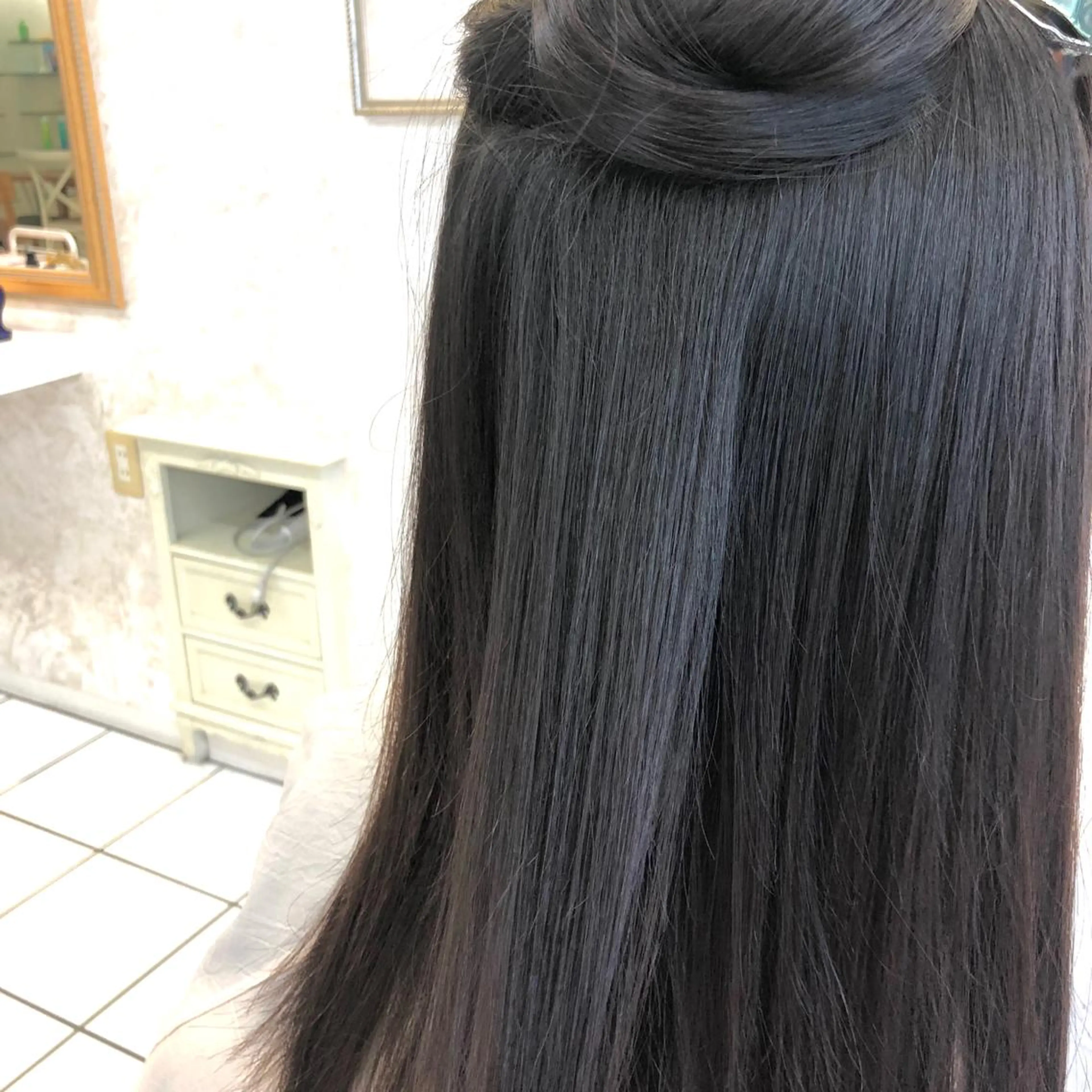 セミロング くせ毛 カット 縮毛矯正 [仙台髪質改善]小原 弘之のヘアスタイル
