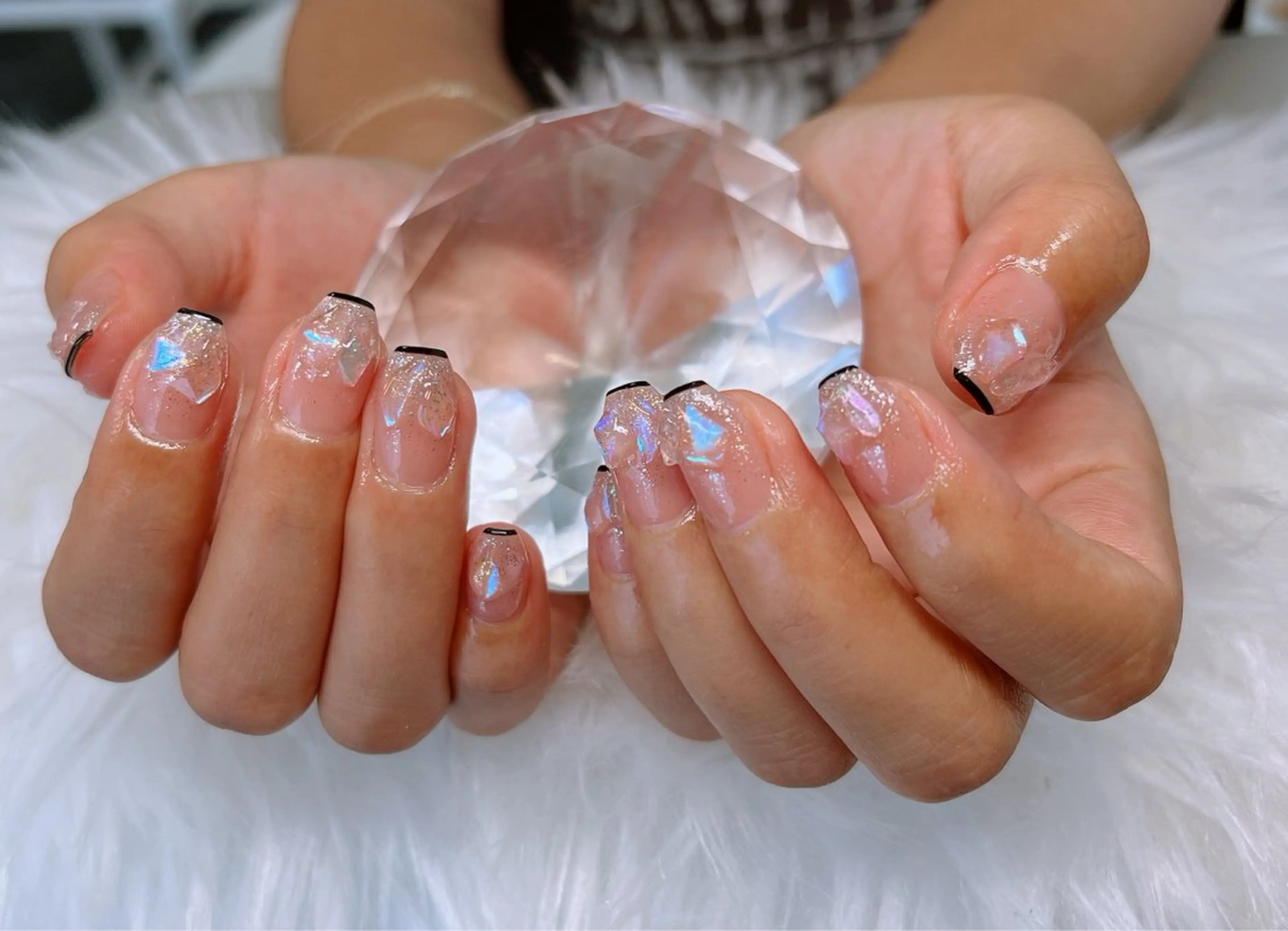 ネイル フットネイル フレンチネイル 韓国ネイル ロングネイル マグネットネイル Lee _nailのネイルデザイン